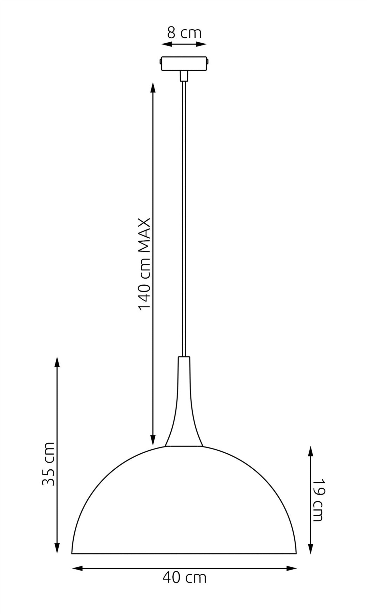 Lampa wisząca Nautica L mokka