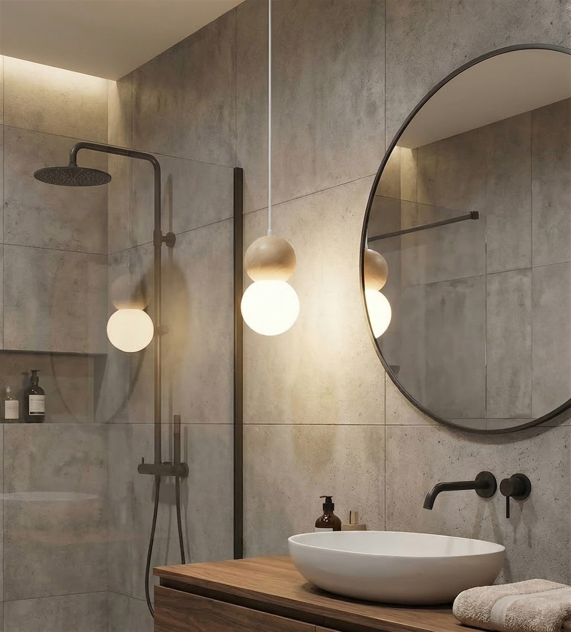 Lampa wisząca Loop x1 biała