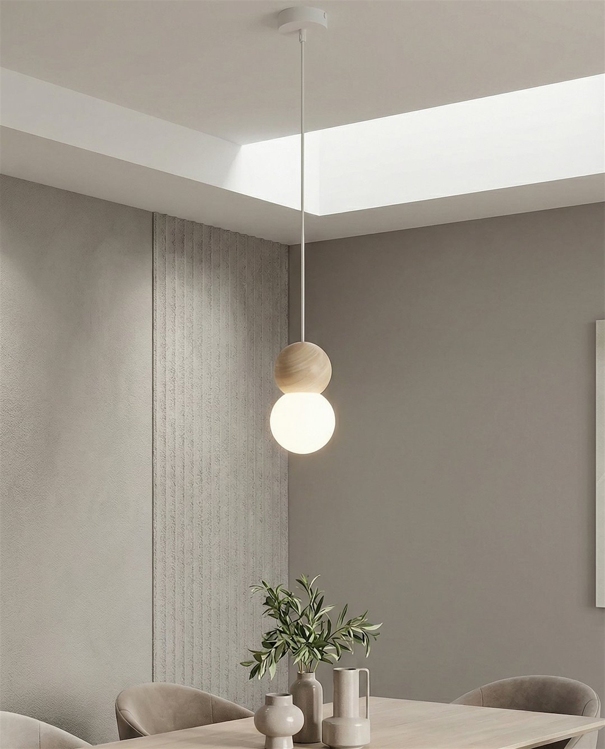 Lampa wisząca Loop x1 biała
