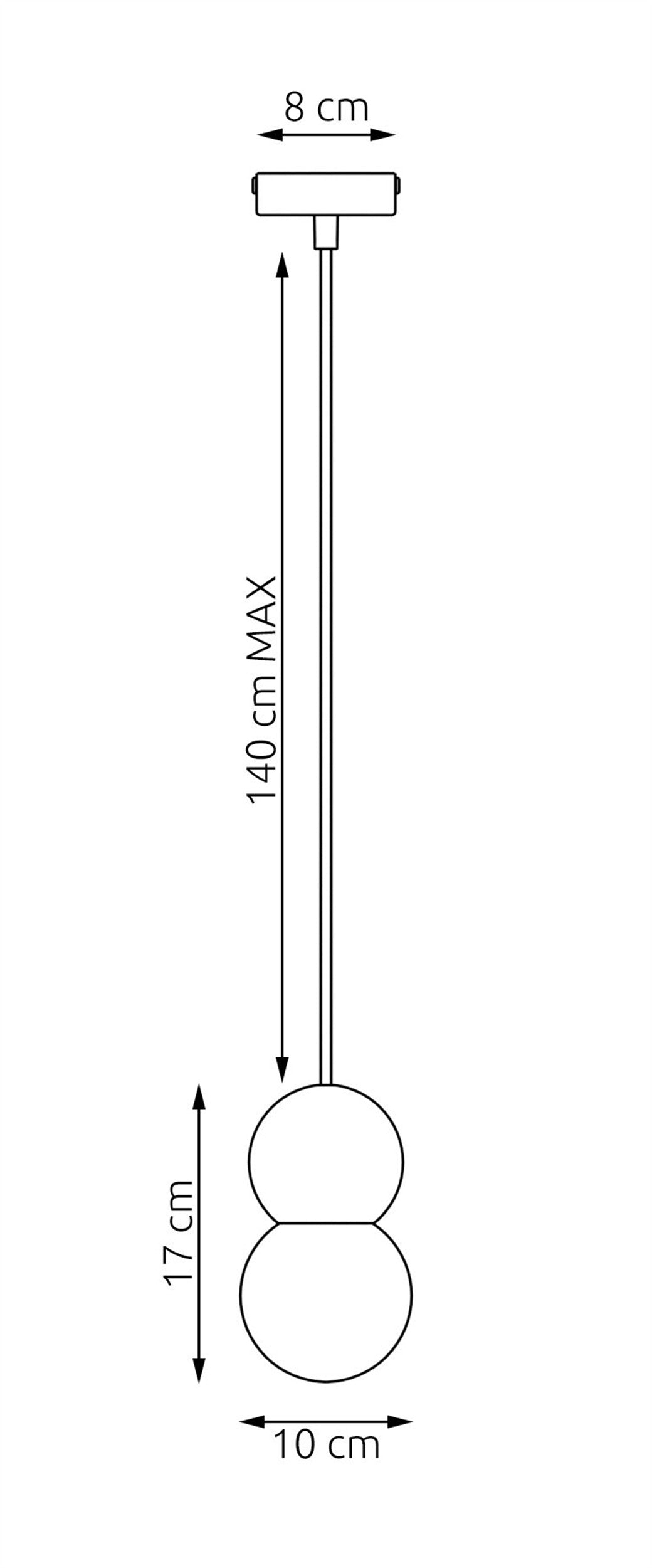 Lampa wisząca Loop x1 biała