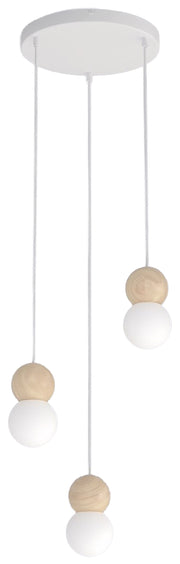 Lampa wisząca Loop x3 biała