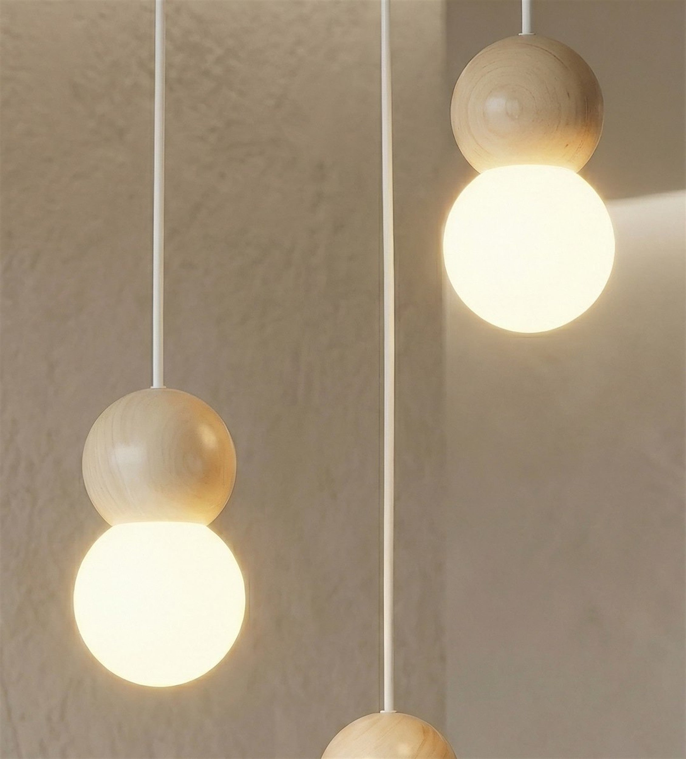 Lampa wisząca Loop x3 biała