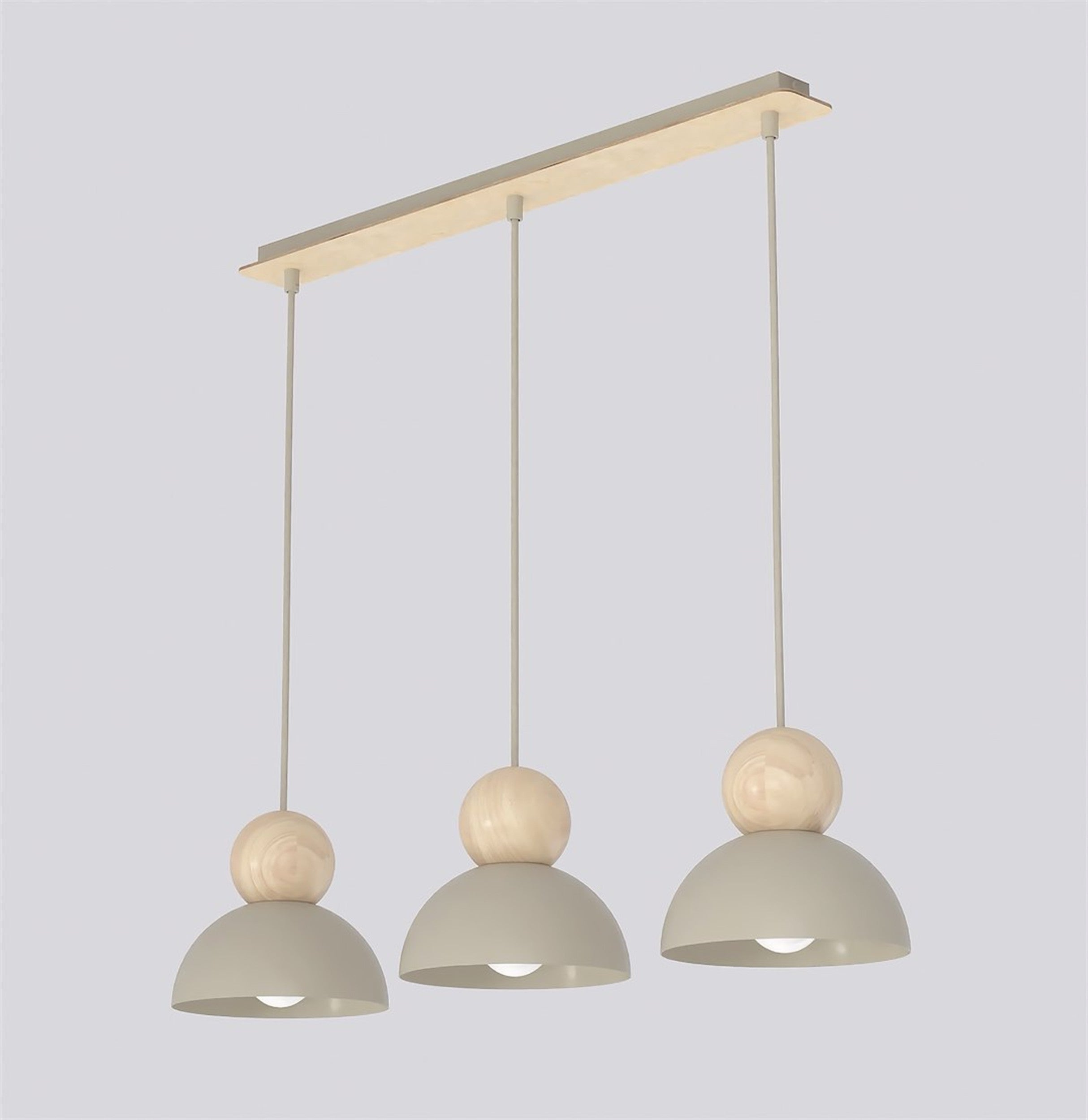Lampa wisząca Kaki x3 mokka