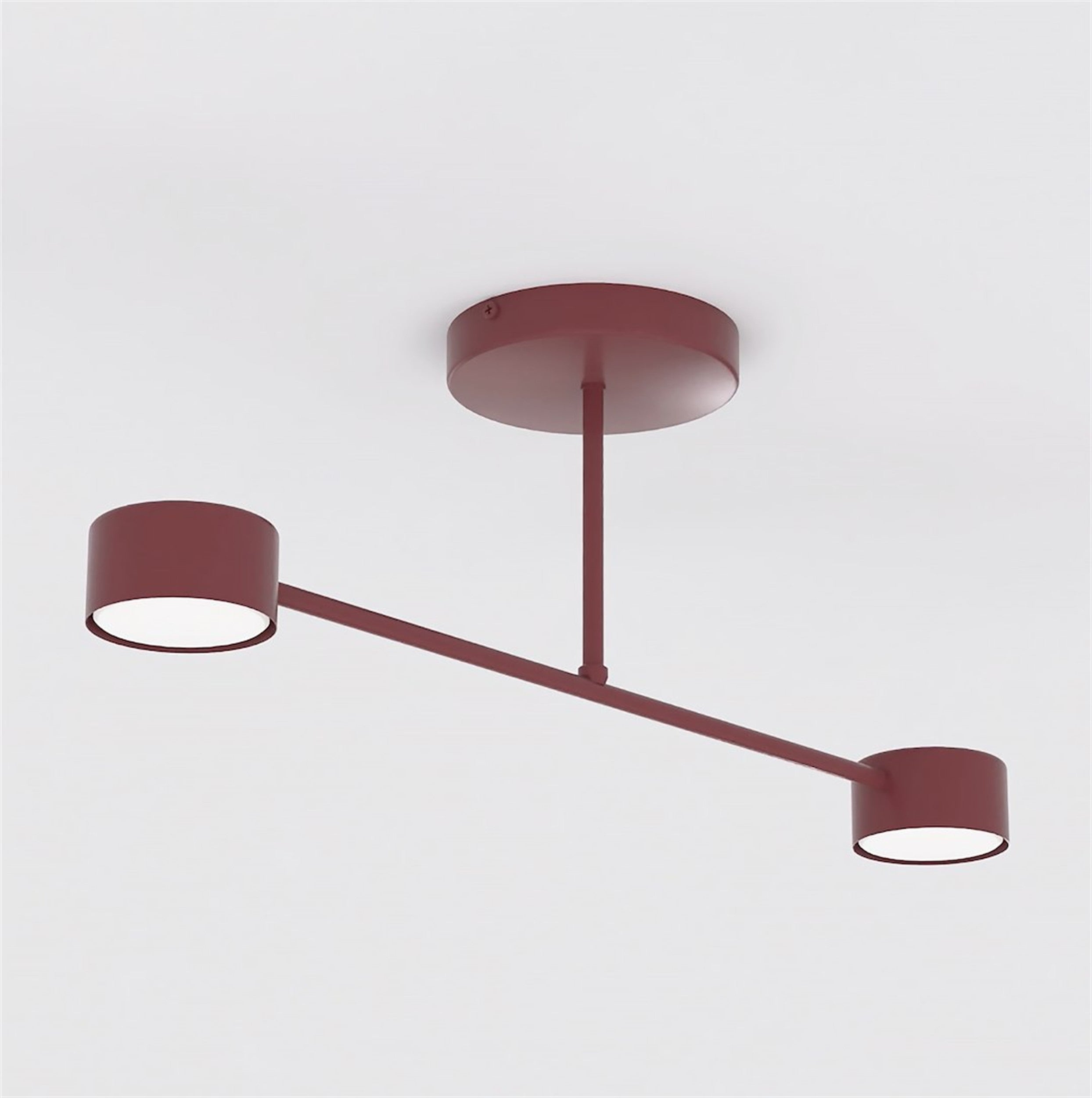 Lampa wisząca Halo x2 burgundowa