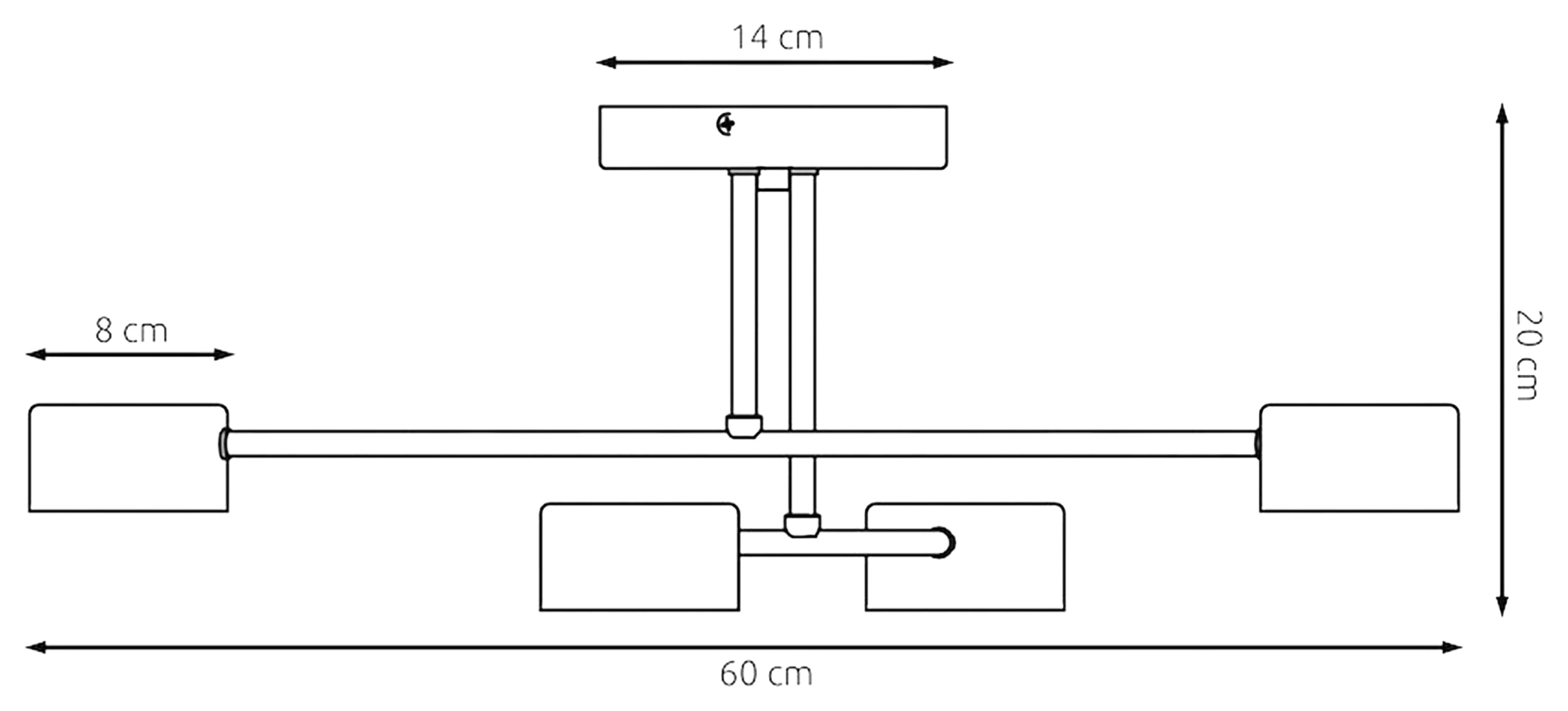 Lampa wisząca Halo x4 burgundowa