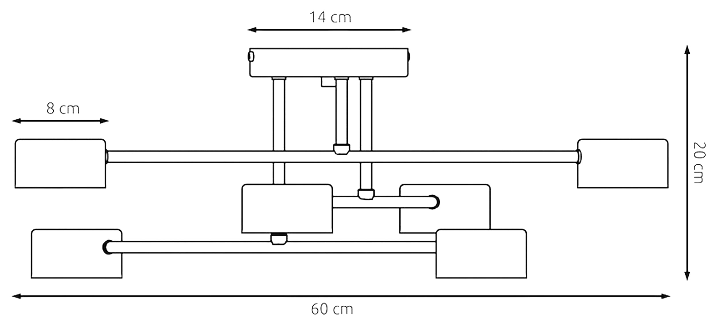 Lampa wisząca Halo x6 burgundowa