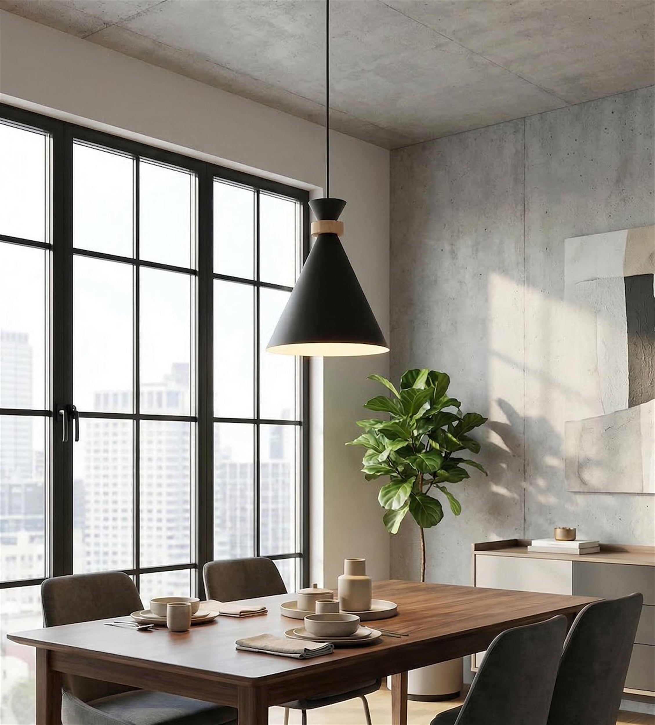 Lampa wisząca Zero x1 czarna