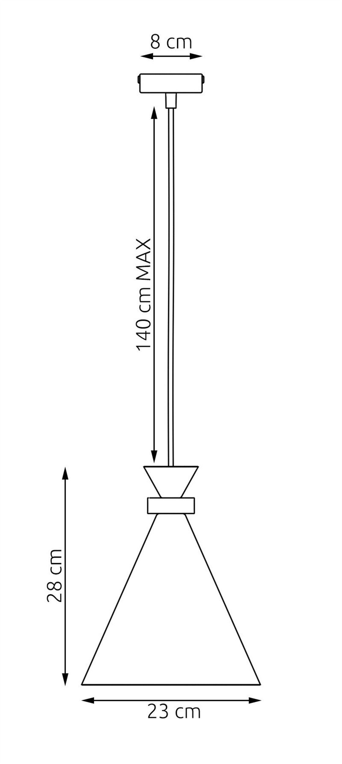 Lampa wisząca Zero x1 czarna