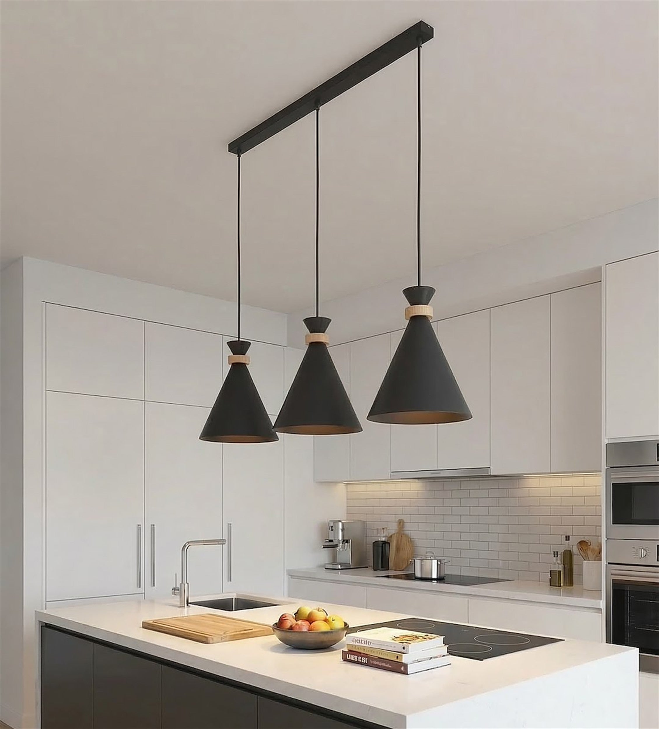Lampa wisząca Zero x3 czarna
