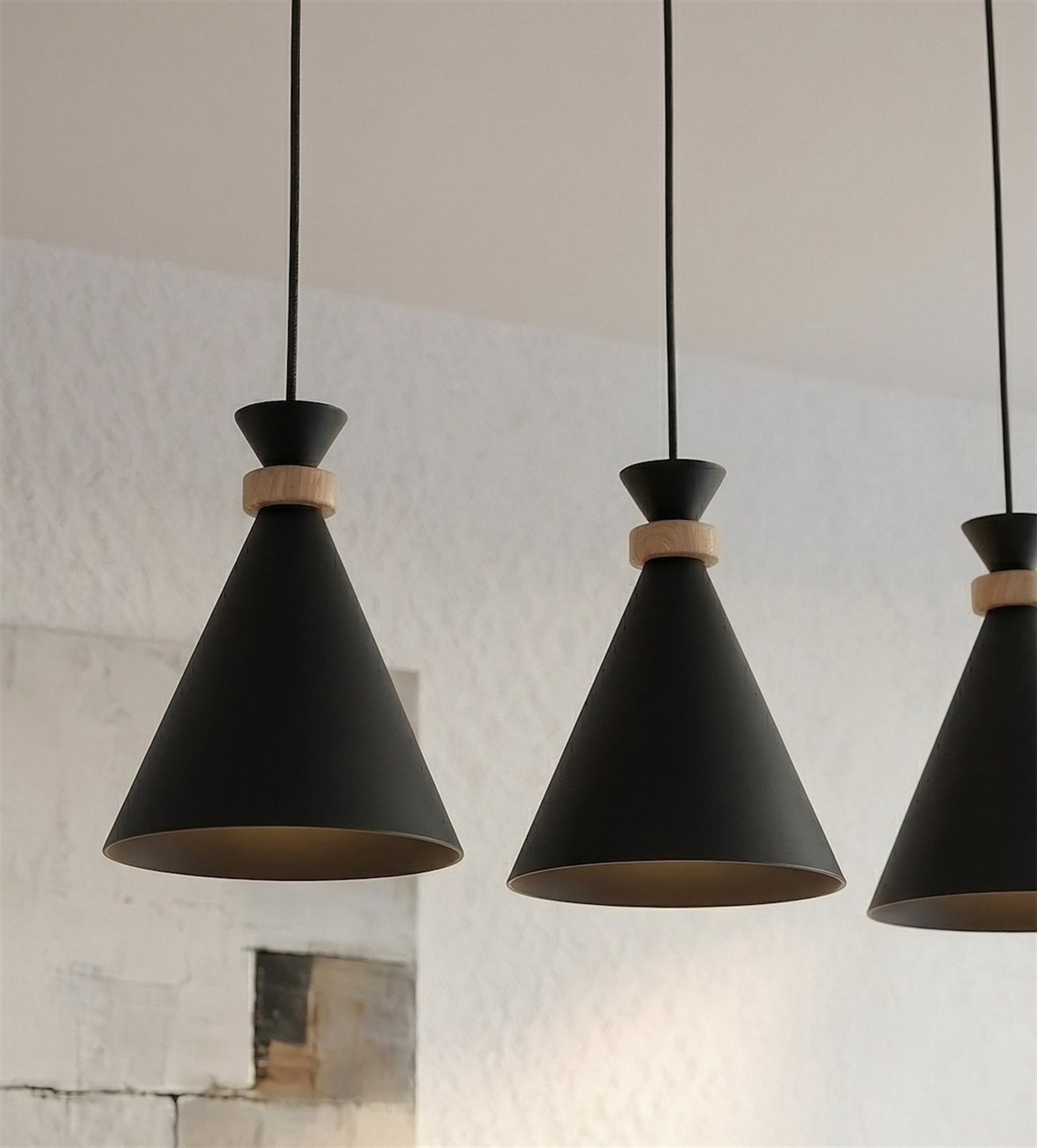 Lampa wisząca Zero x3 czarna