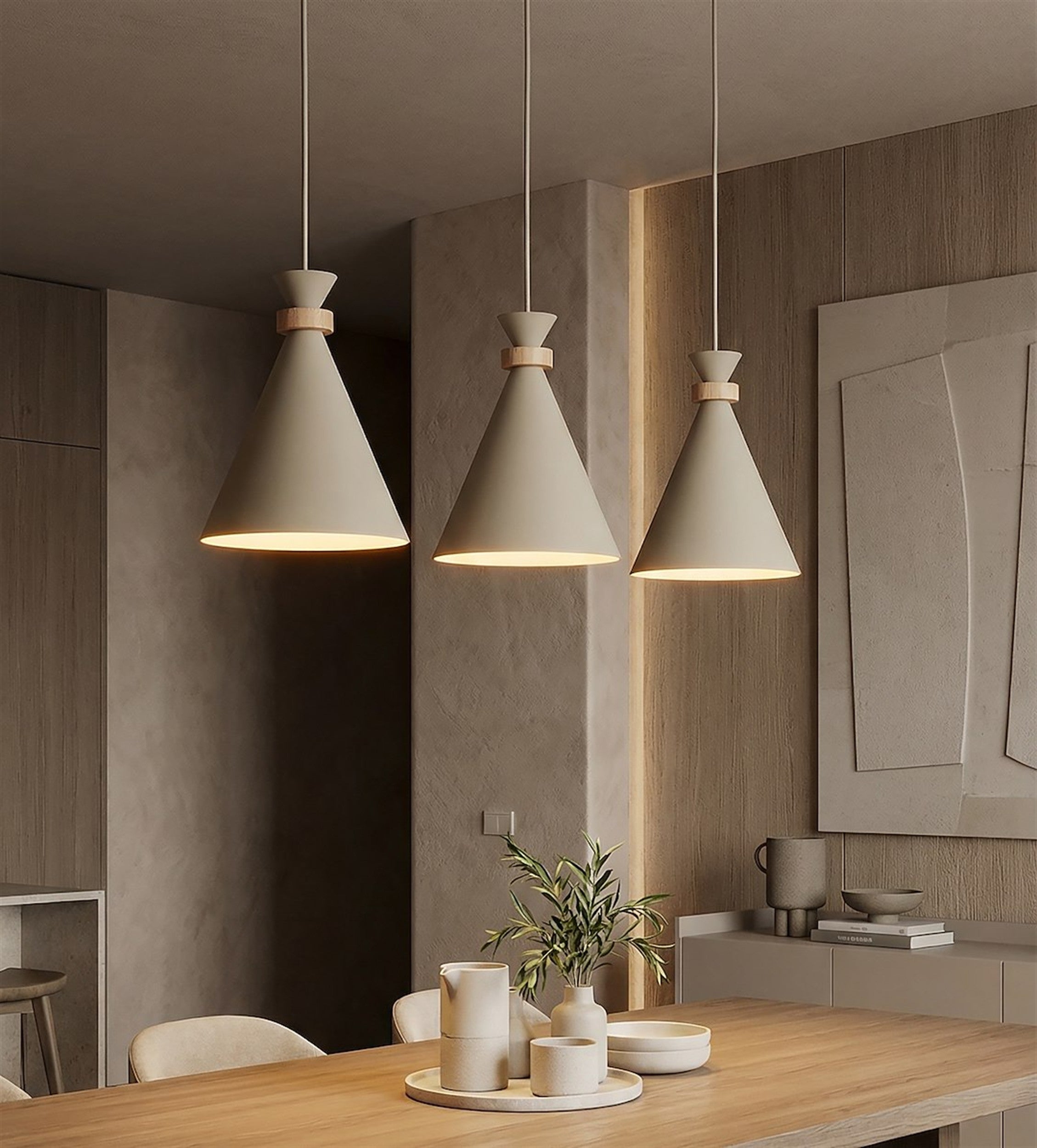 Lampa wisząca Zero x3 mokka