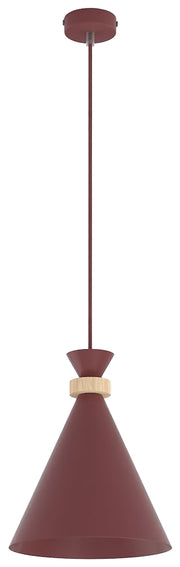 Lampa wisząca Zero x1 burgundowa