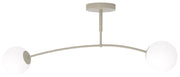 Lampa wisząca Pregos x2 mokka opal