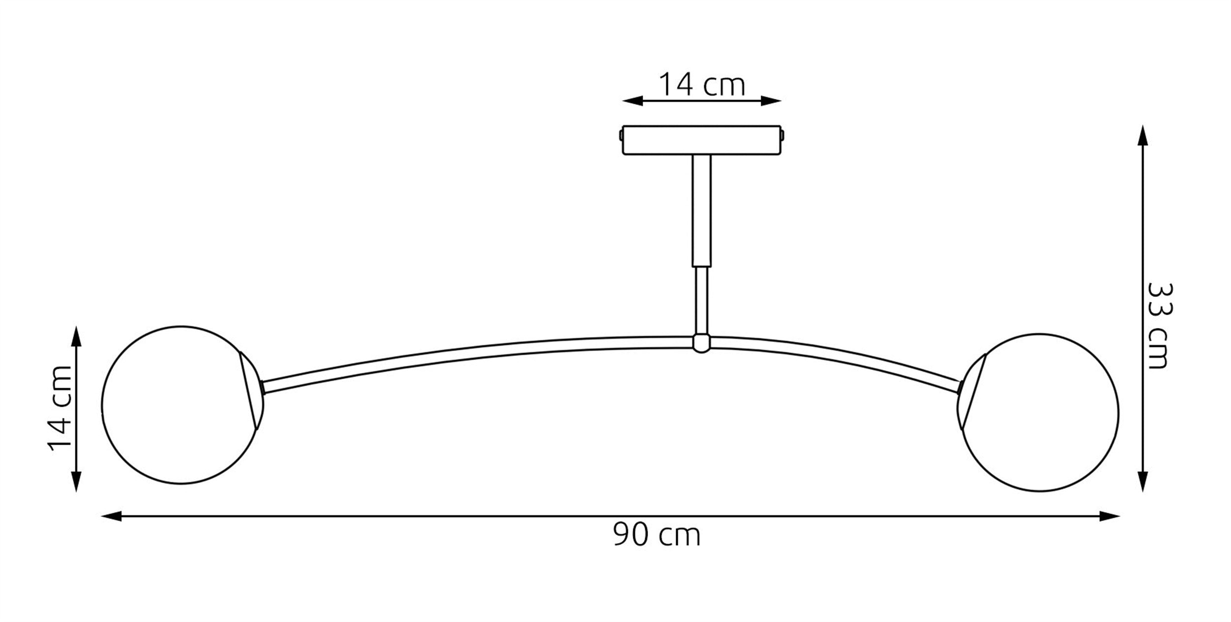 Lampa wisząca Pregos x2 mokka opal