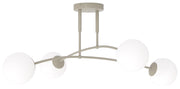 Lampa wisząca Pregos x4 mokka opal