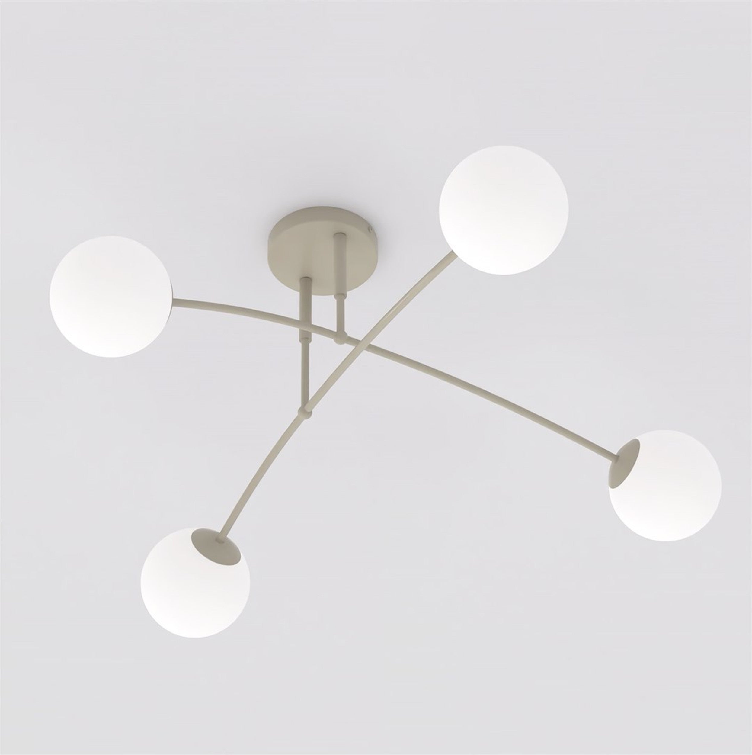 Lampa wisząca Pregos x4 mokka opal