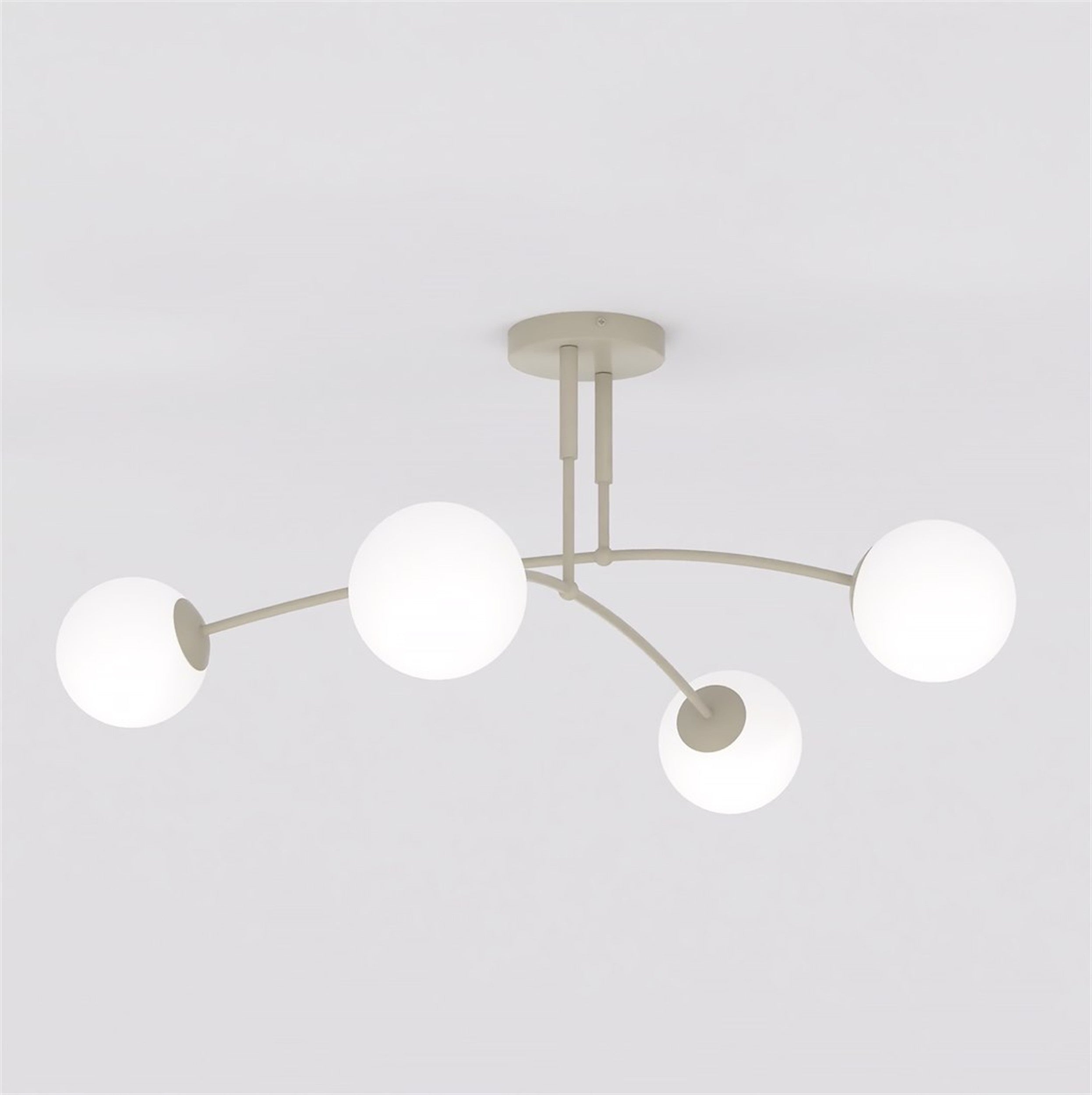 Lampa wisząca Pregos x4 mokka opal