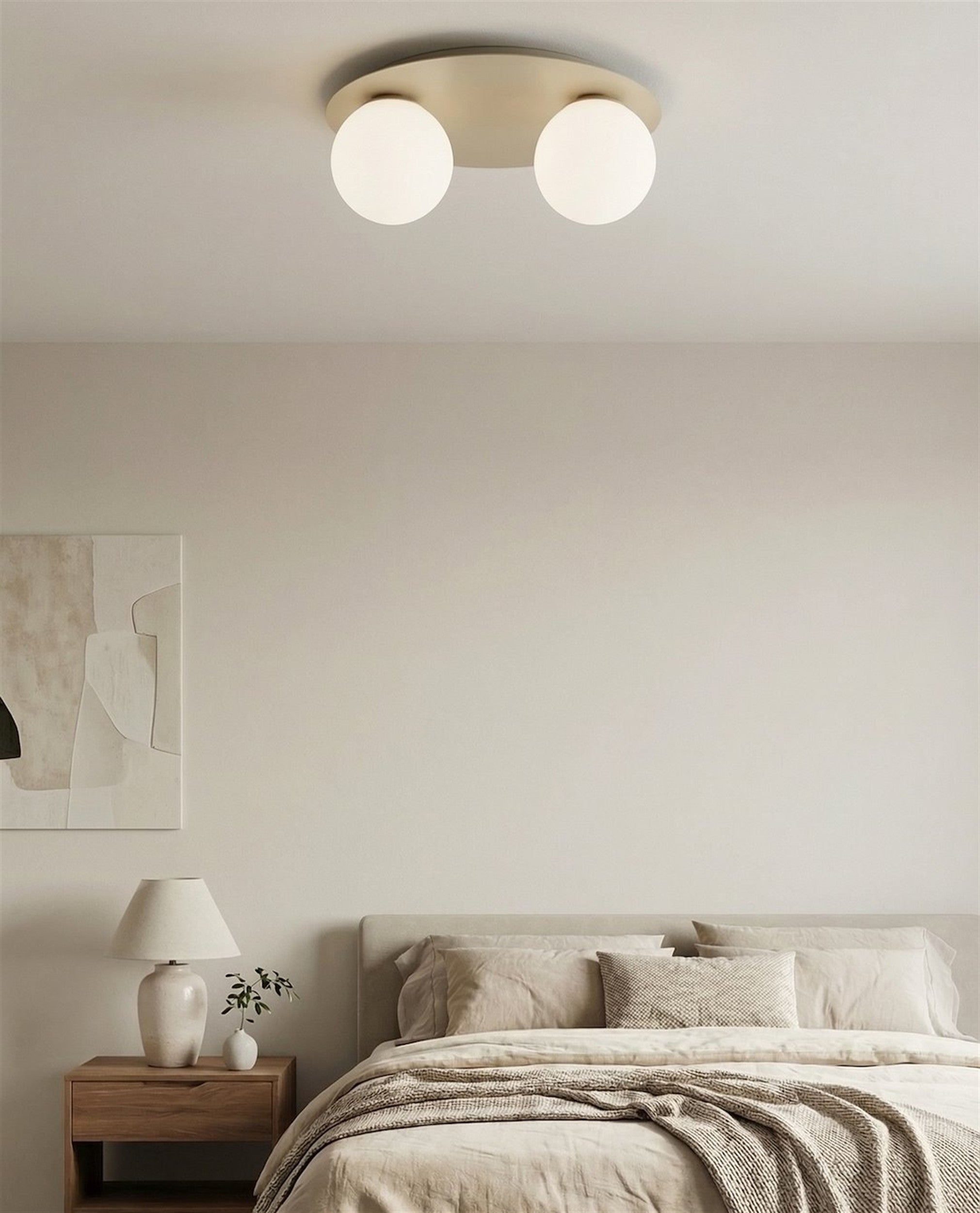 Lampa wisząca Solar x2 mokka opal