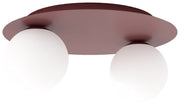Lampa wisząca Solar x2 burgund opal