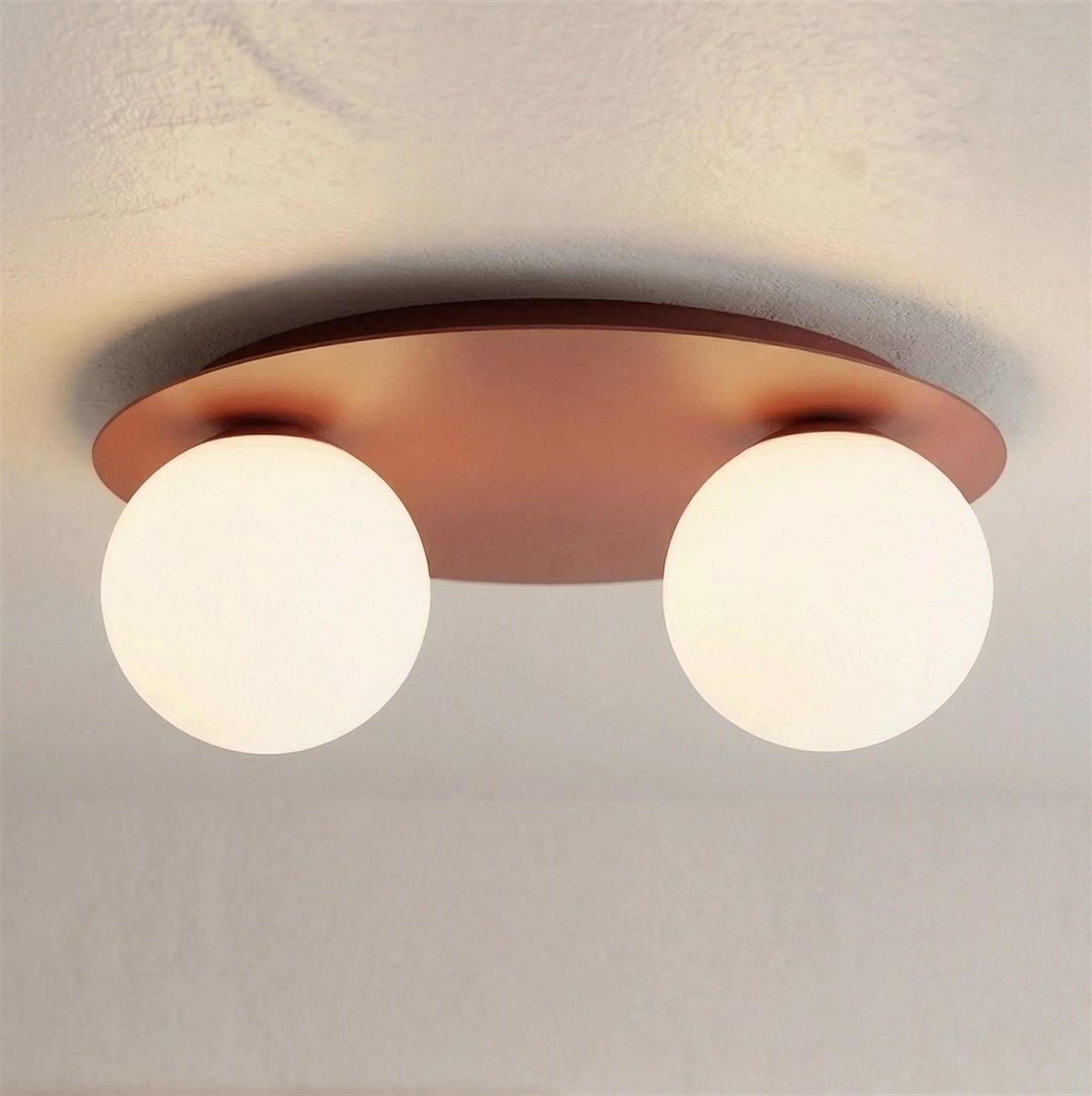 Lampa wisząca Solar x2 burgund opal
