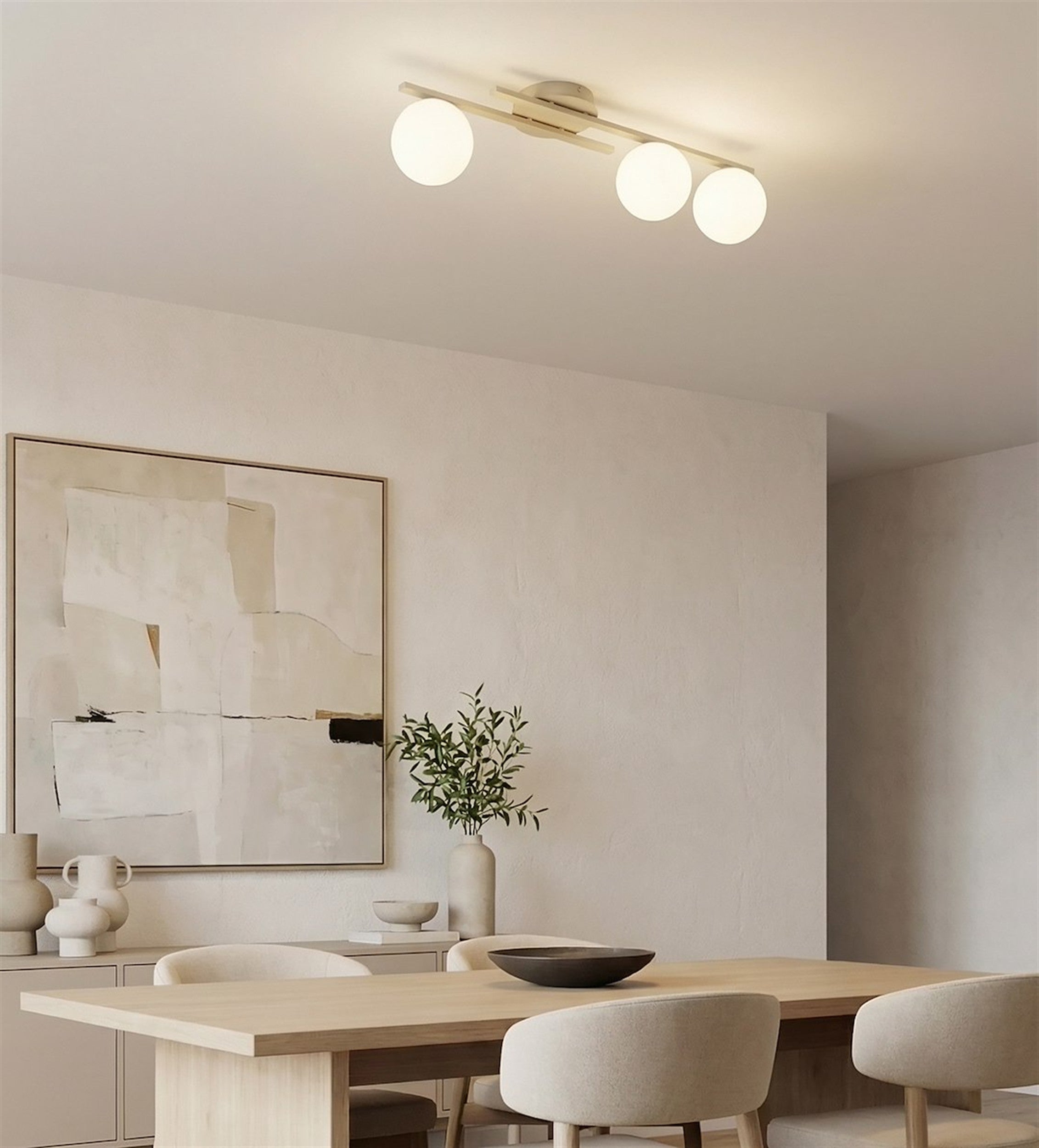 Lampa wisząca Kairo x3 mokka opal