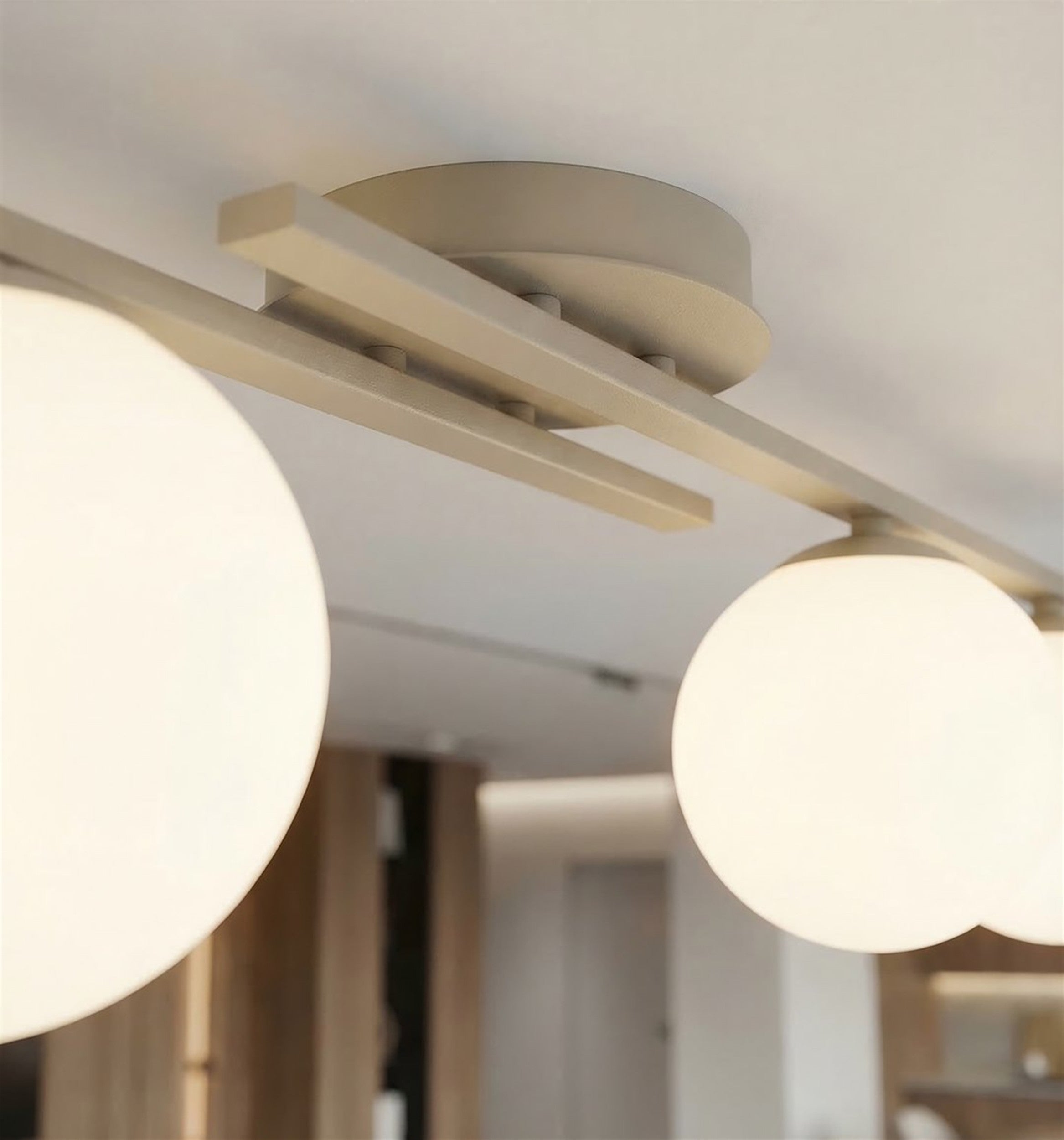 Lampa wisząca Kairo x3 mokka opal