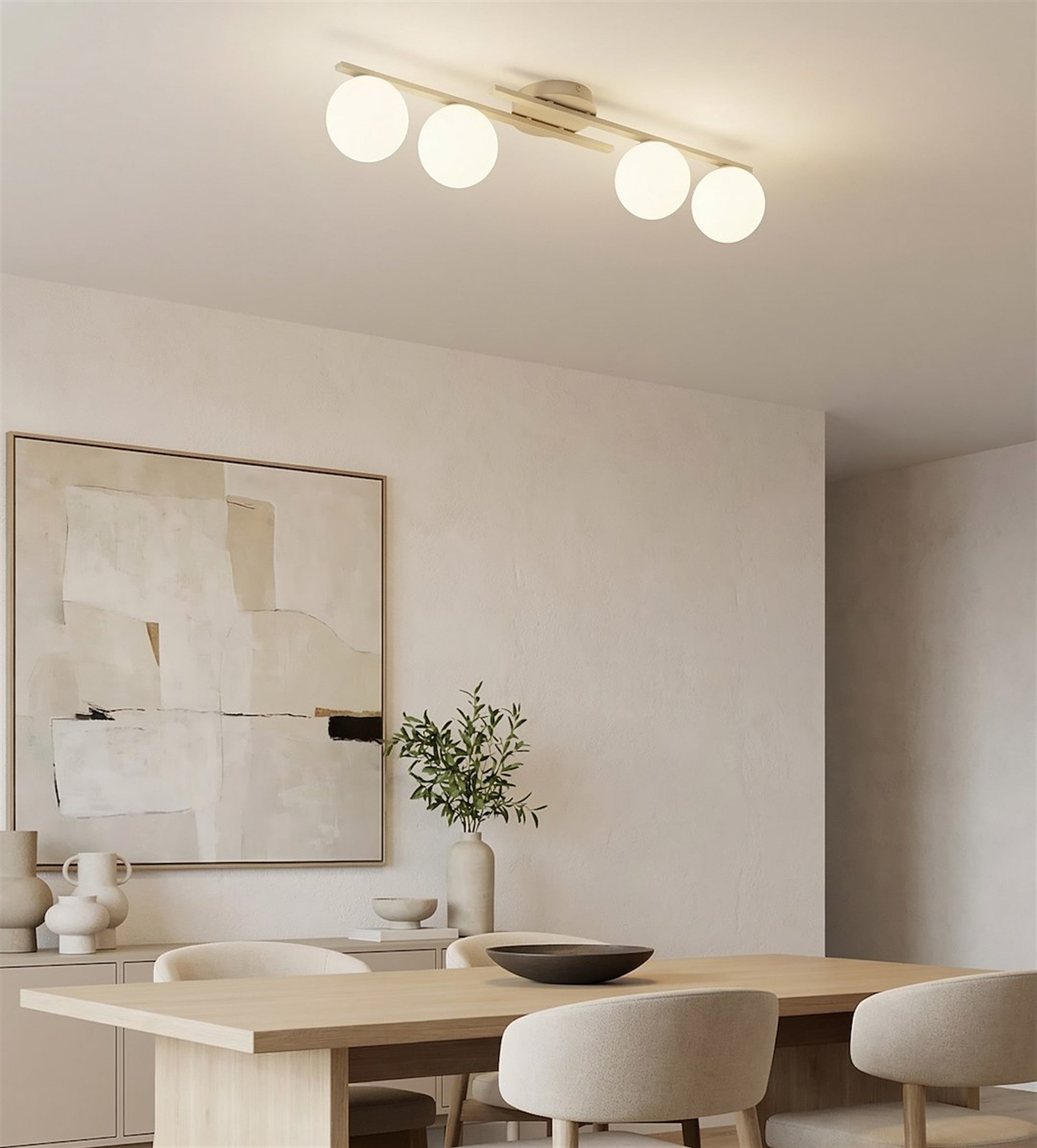 Lampa wisząca Kairo x4 mokka opal