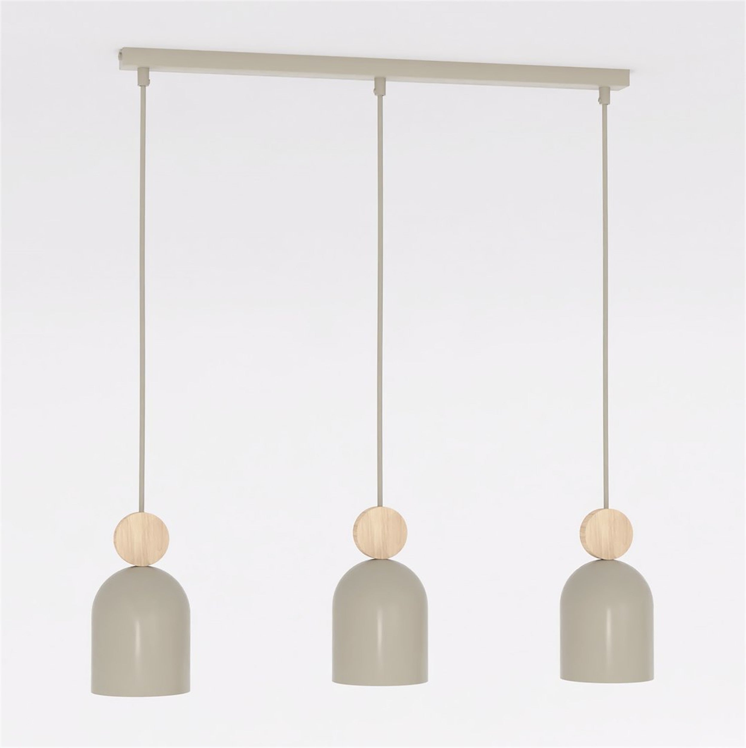 Lampa wisząca Mesi x3 mokka