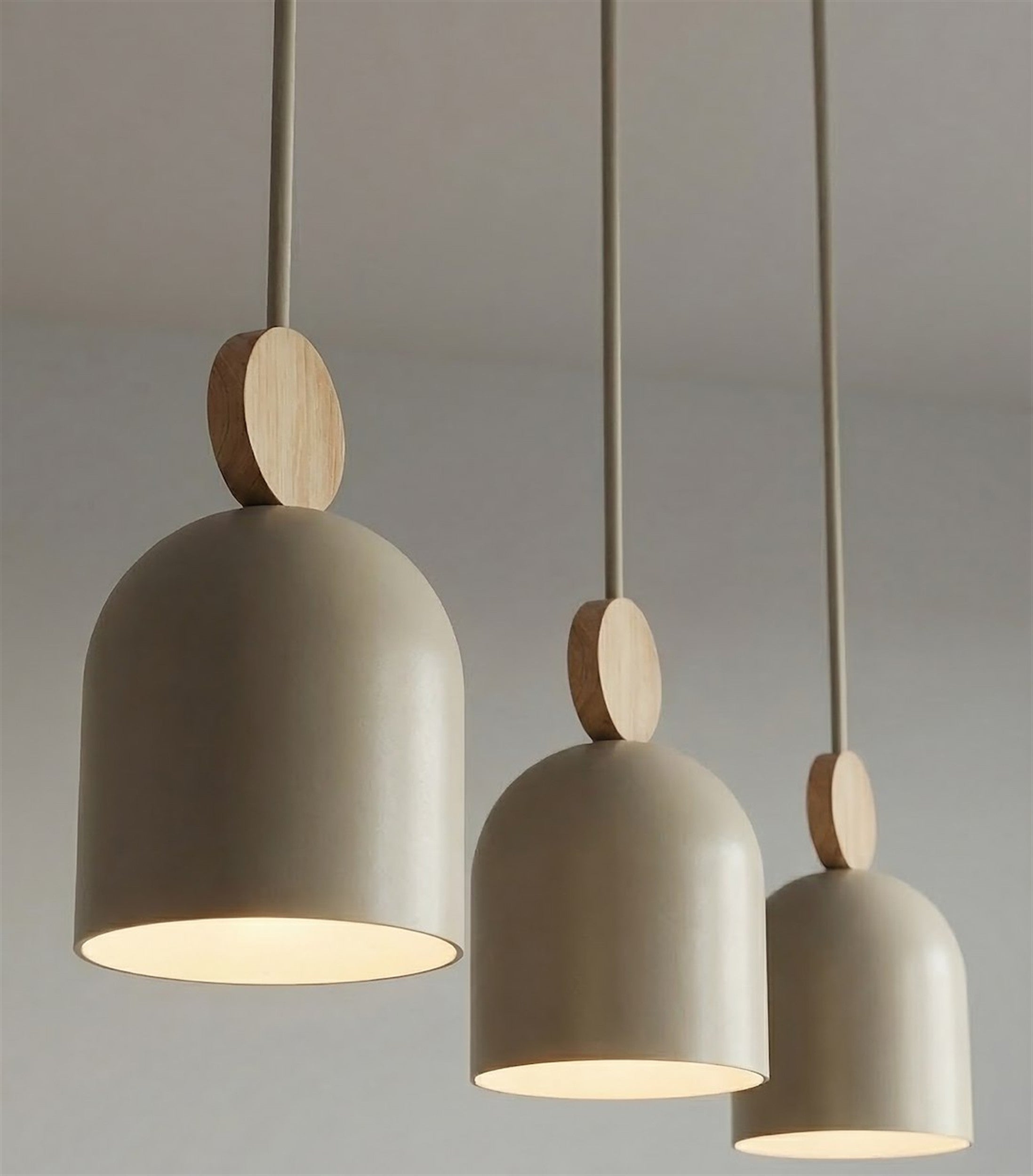 Lampa wisząca Mesi x3 mokka