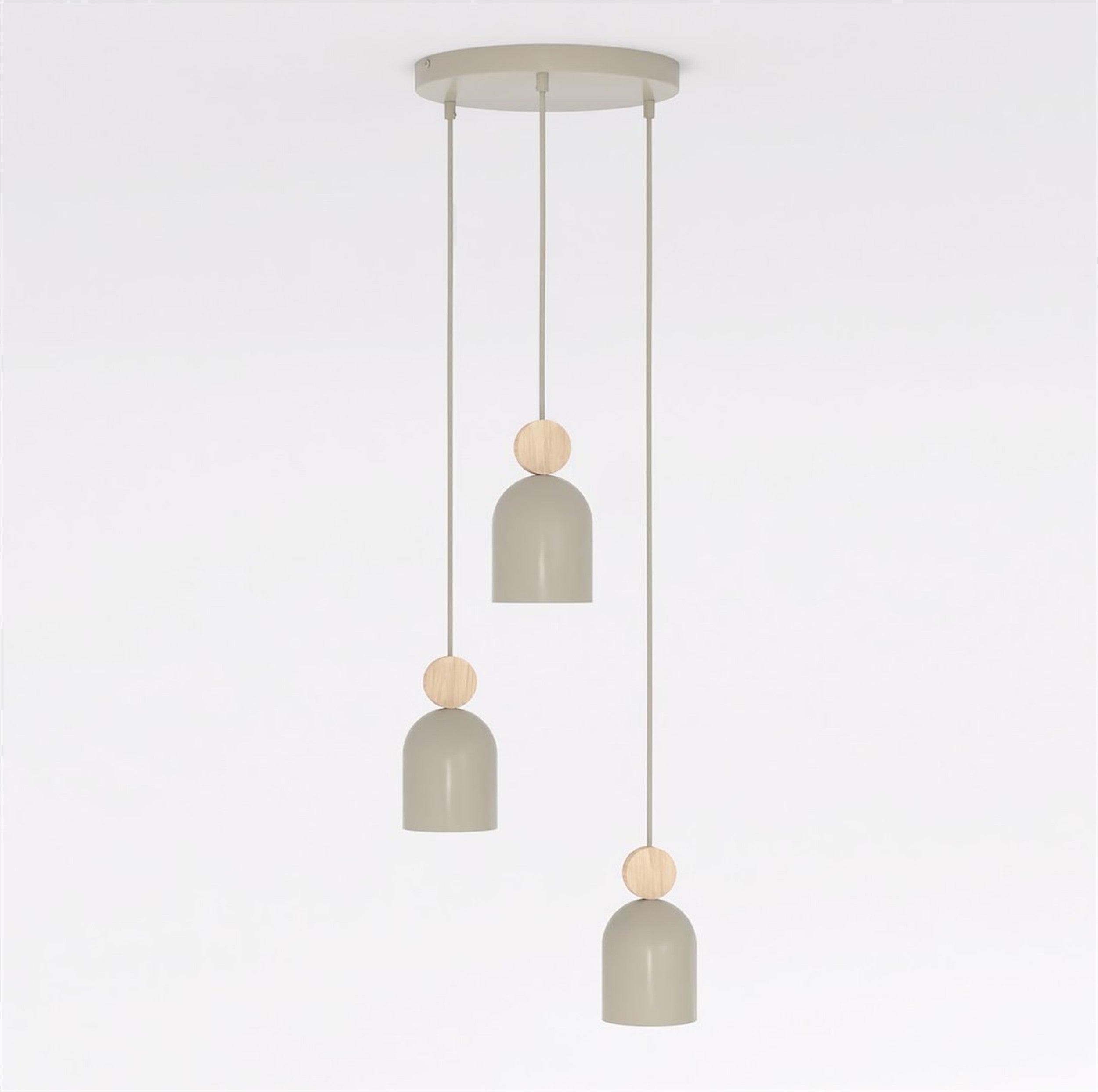 Lampa wisząca Mesi Premium x3 mokka