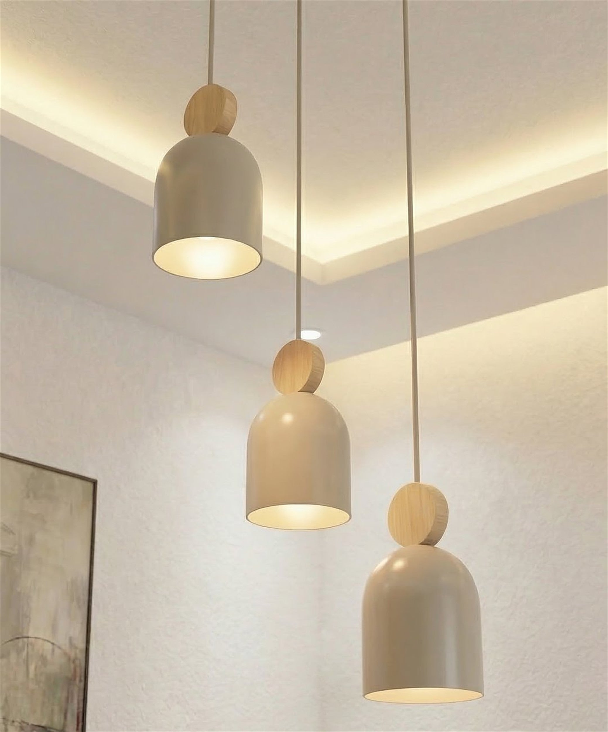 Lampa wisząca Mesi Premium x3 mokka