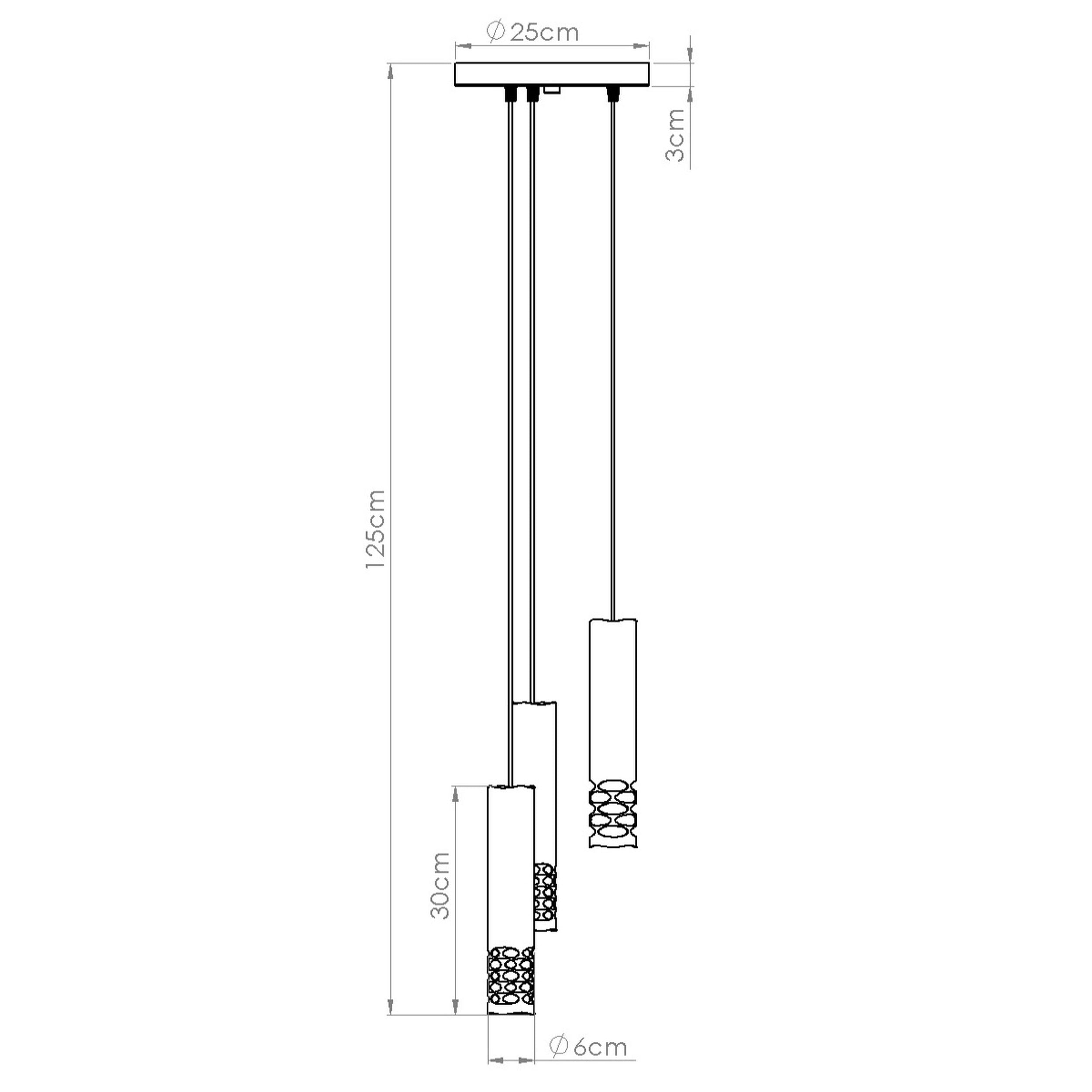 Lampa wisząca Liro 3P biały