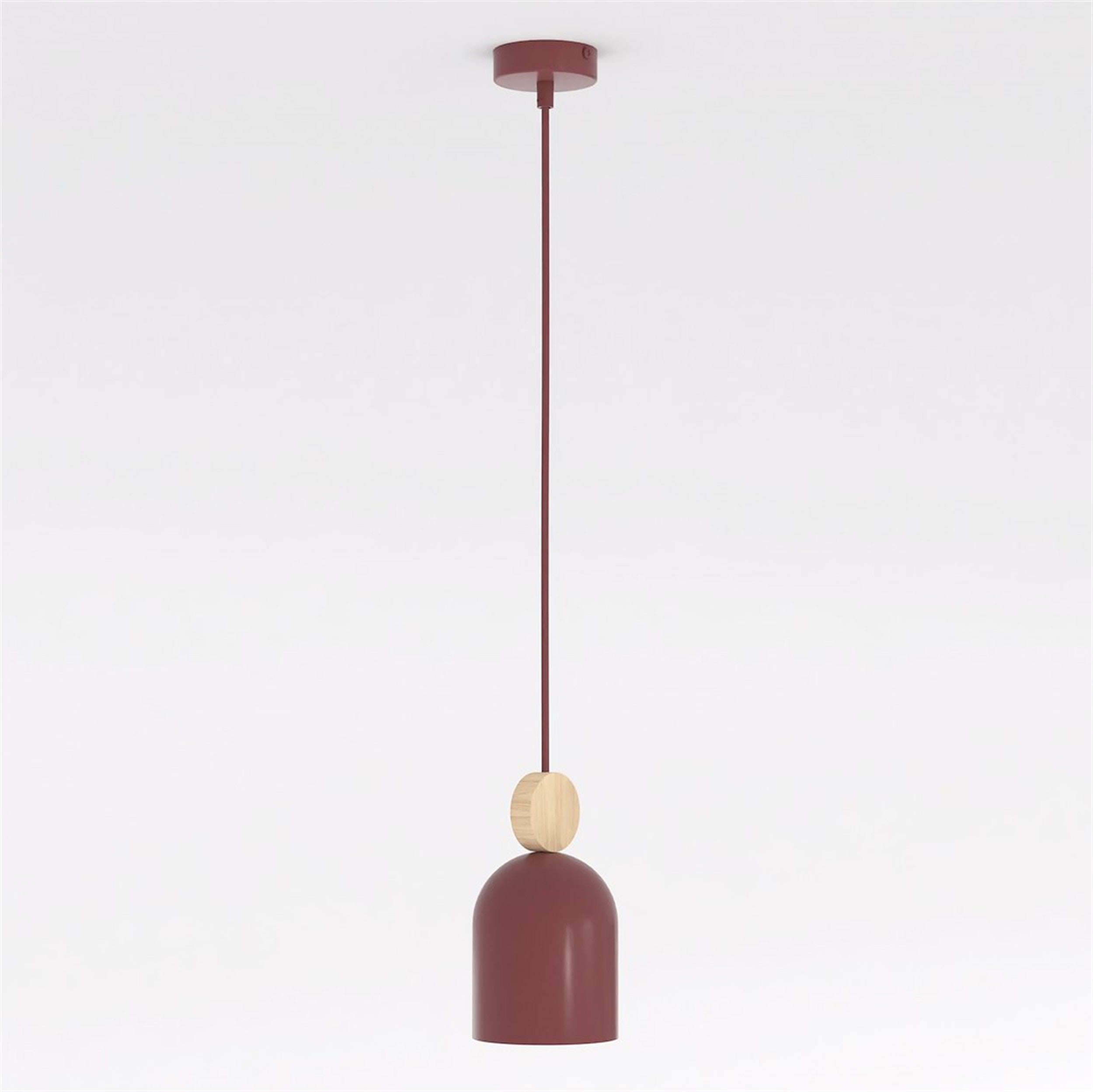 Lampa wisząca Mesi x1 burgundowa