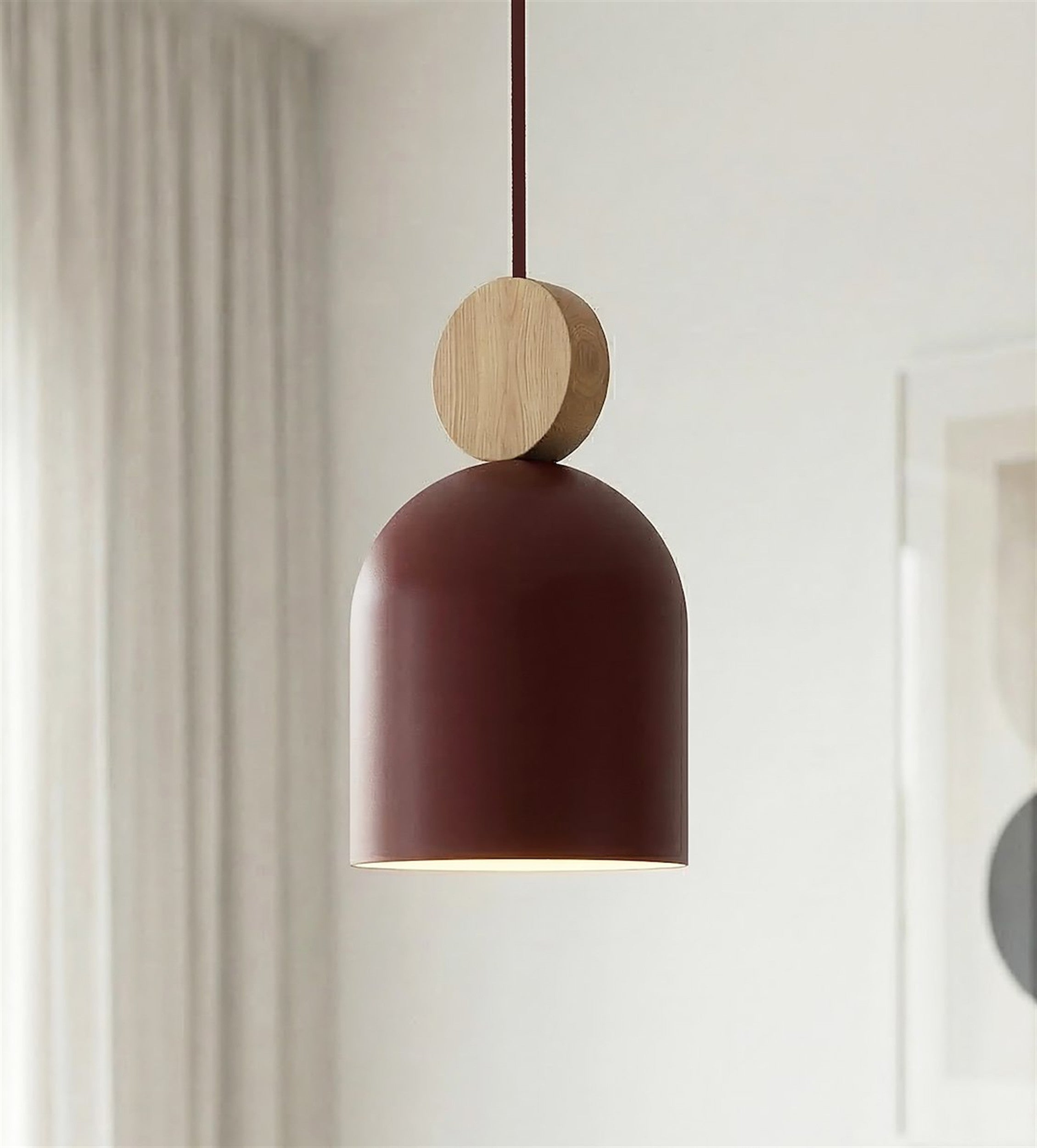 Lampa wisząca Mesi Premium x3 burgund