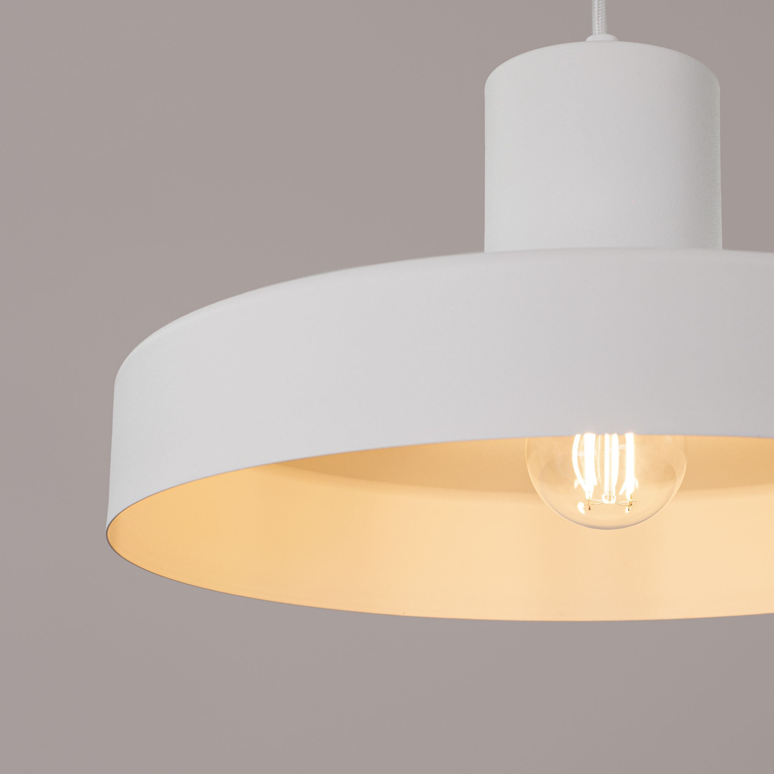 Lampa wisząca Bilo biała