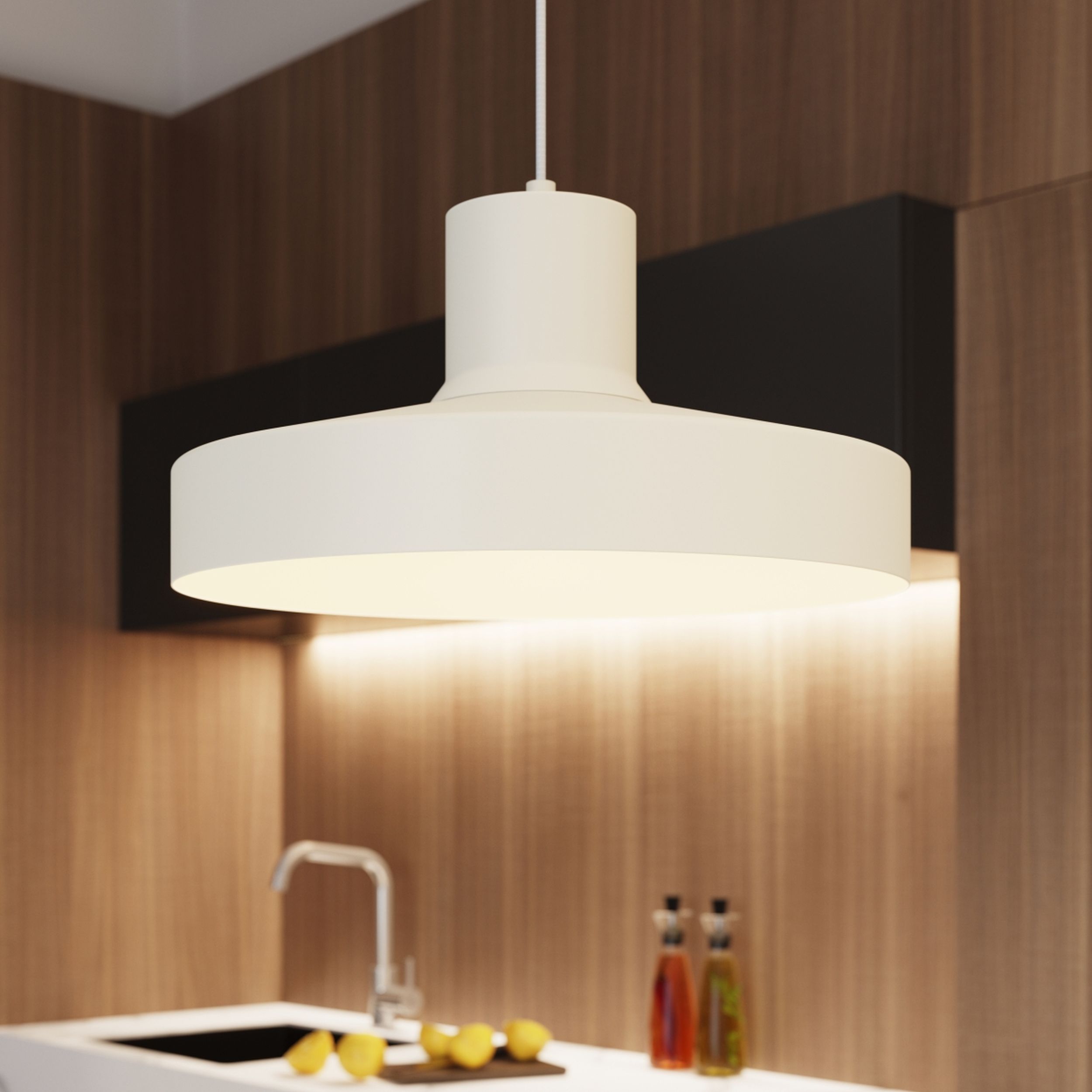 Lampa wisząca Bilo beżowa