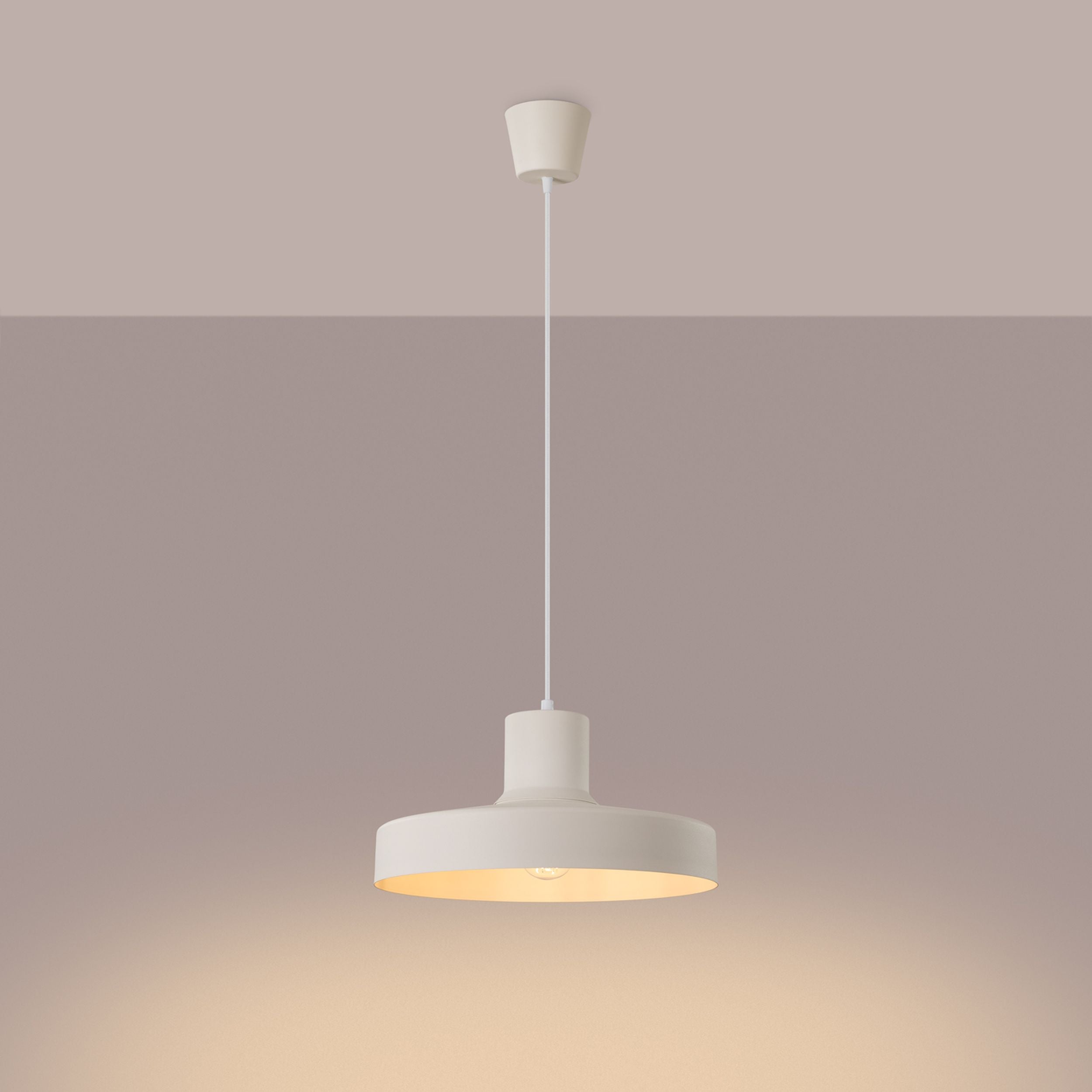 Lampa wisząca Bilo beżowa
