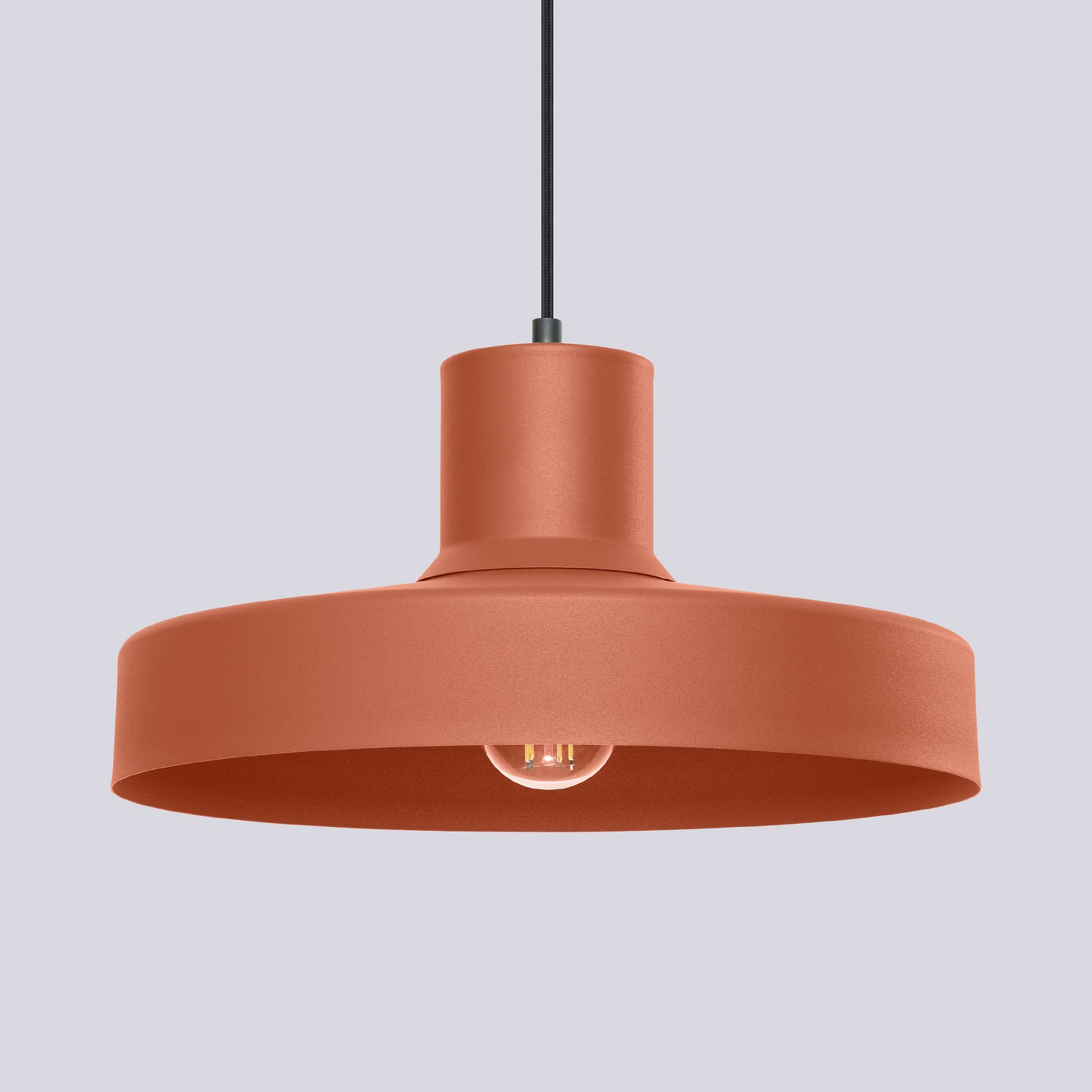 Lampa wisząca Bilo ochra czerwona