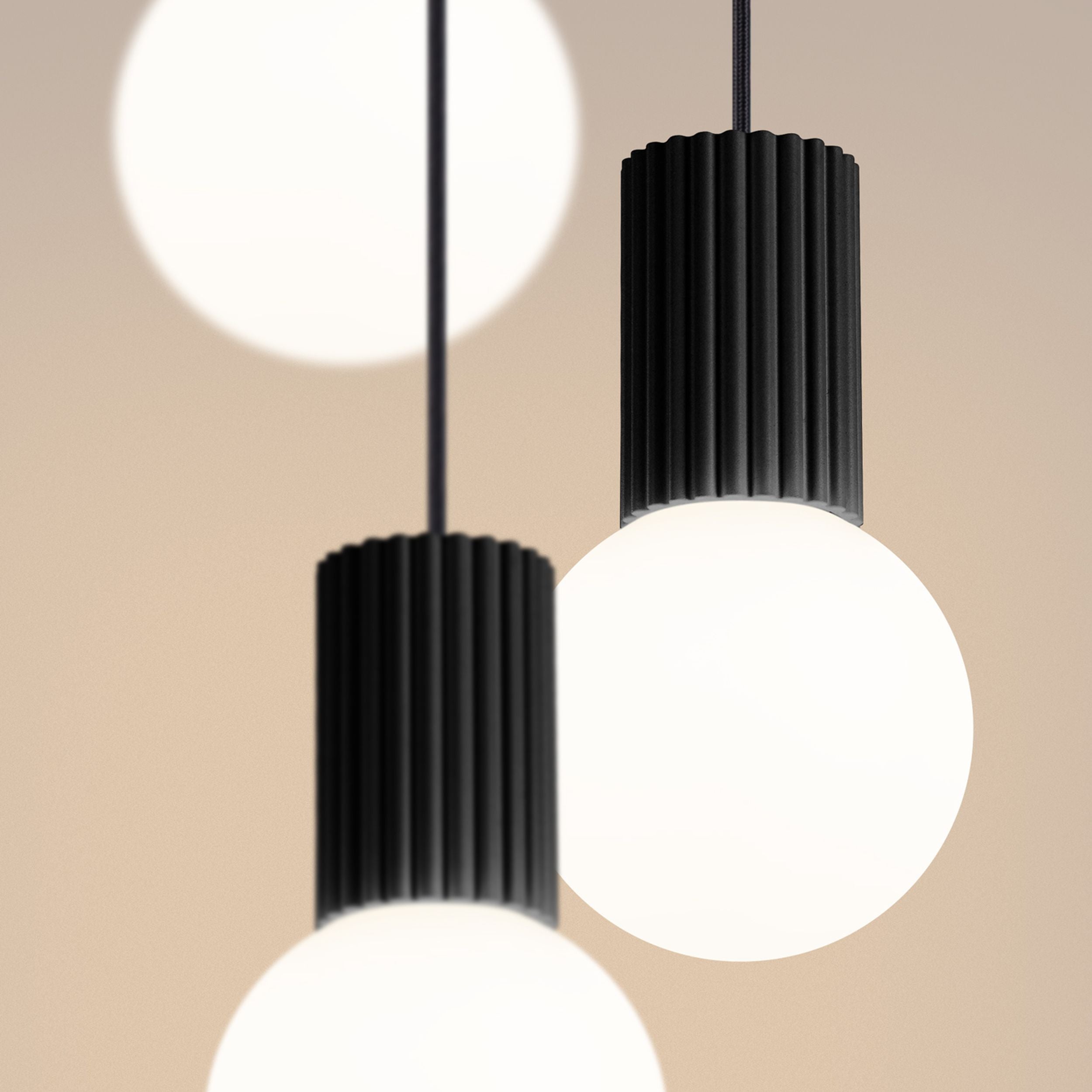 Lampa wisząca Halo 3P czarna
