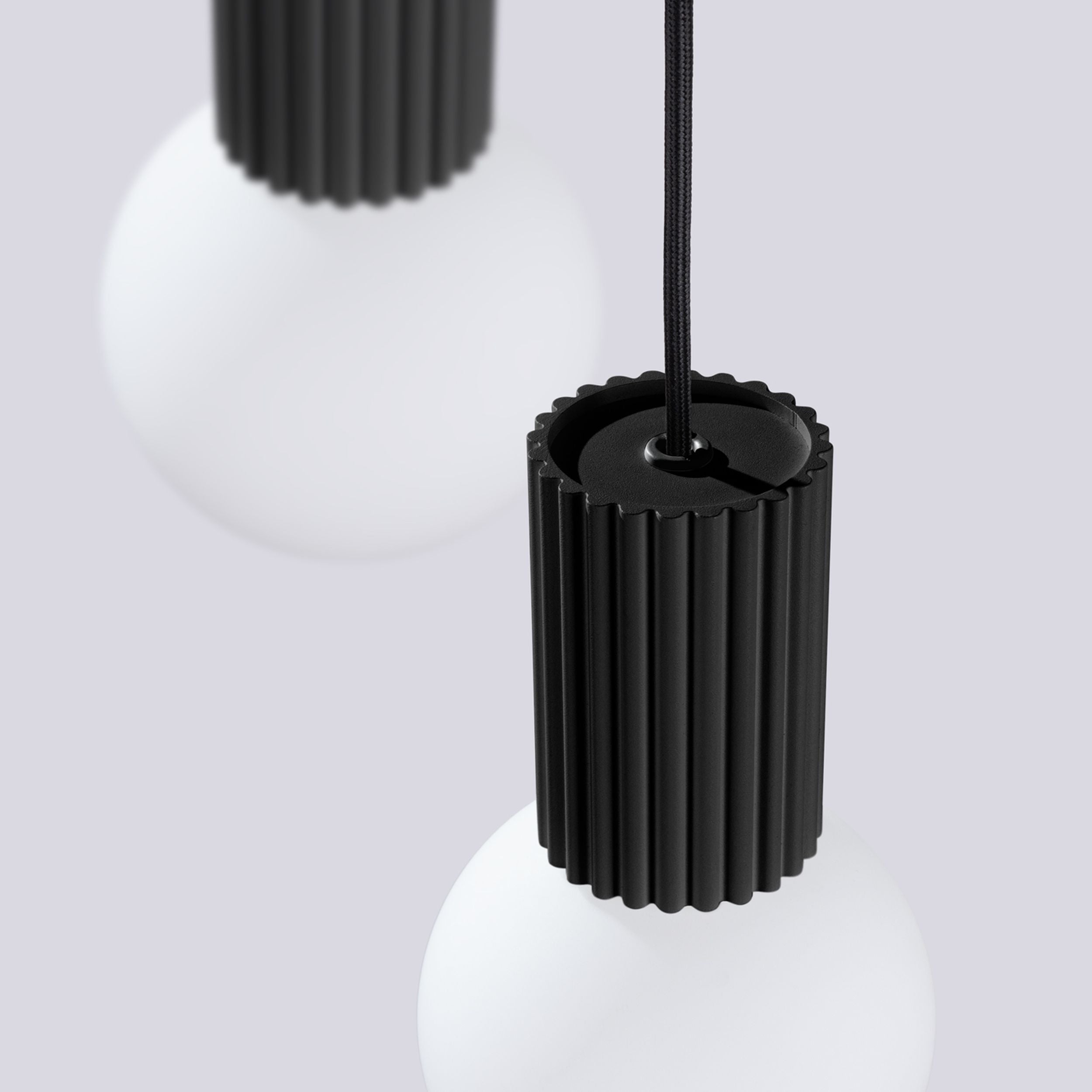 Lampa wisząca Halo 3P czarna