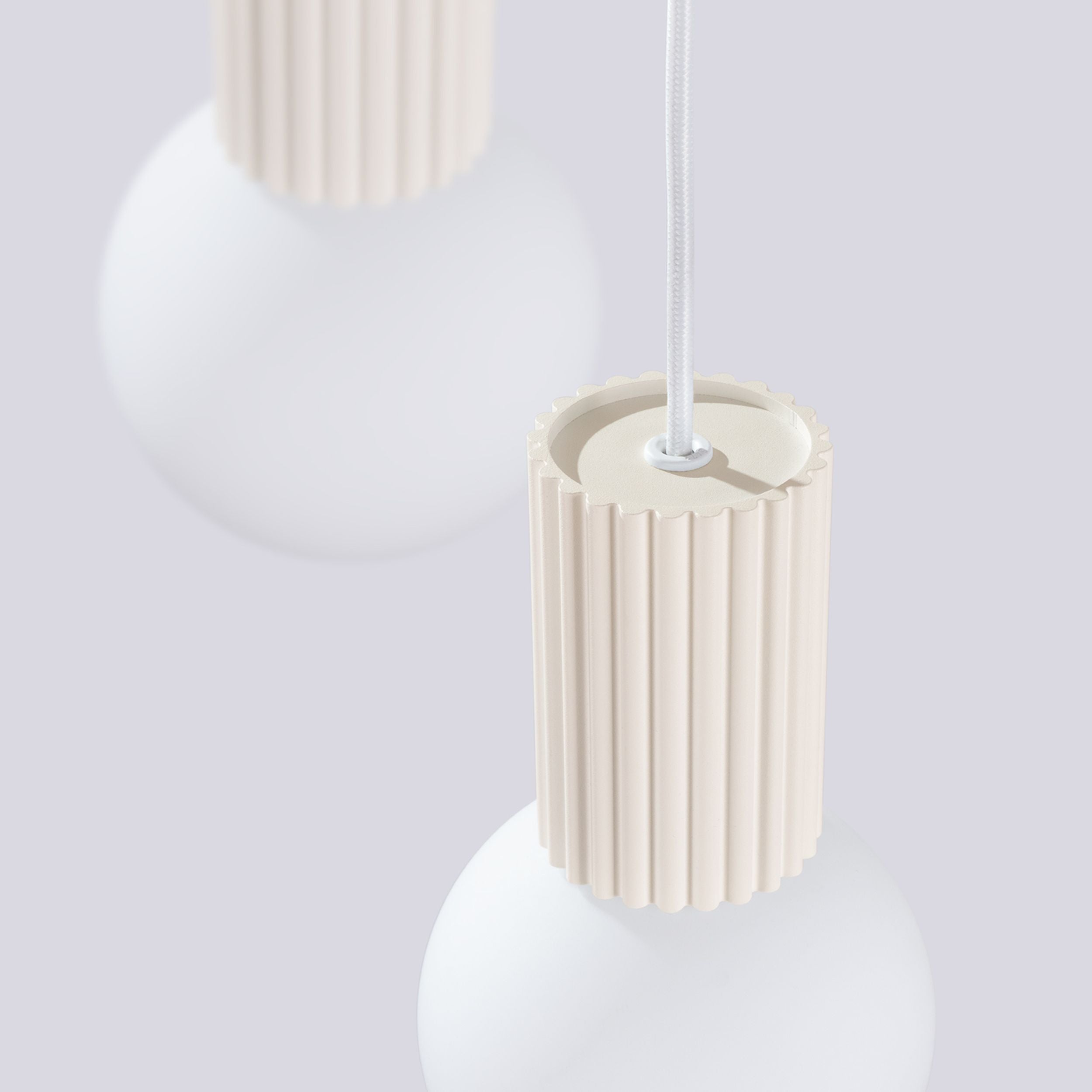 Lampa wisząca Halo 3P beżowa