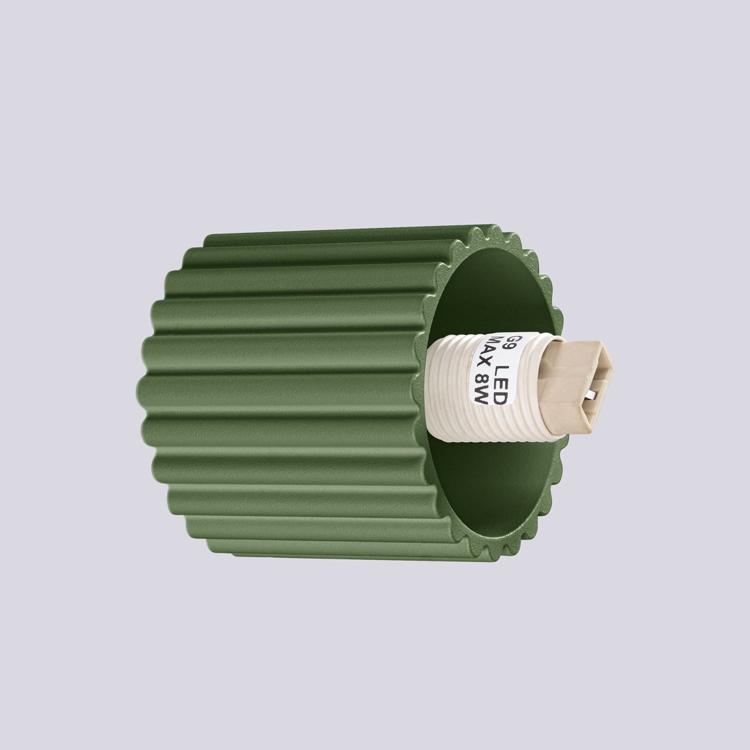Kinkiet Halo zielony oliwkowy IP44