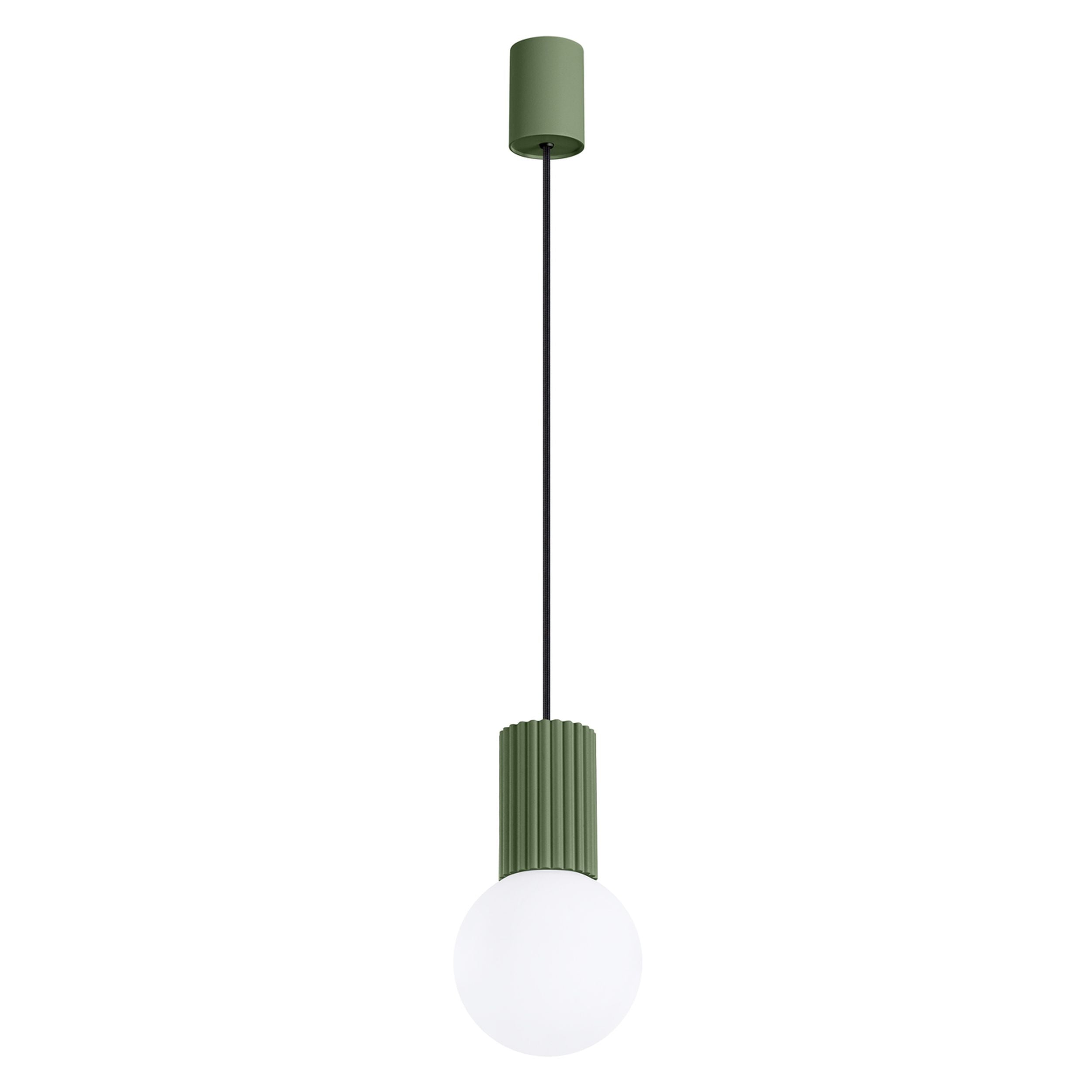 Lampa wisząca Halo 1 zielona oliwka
