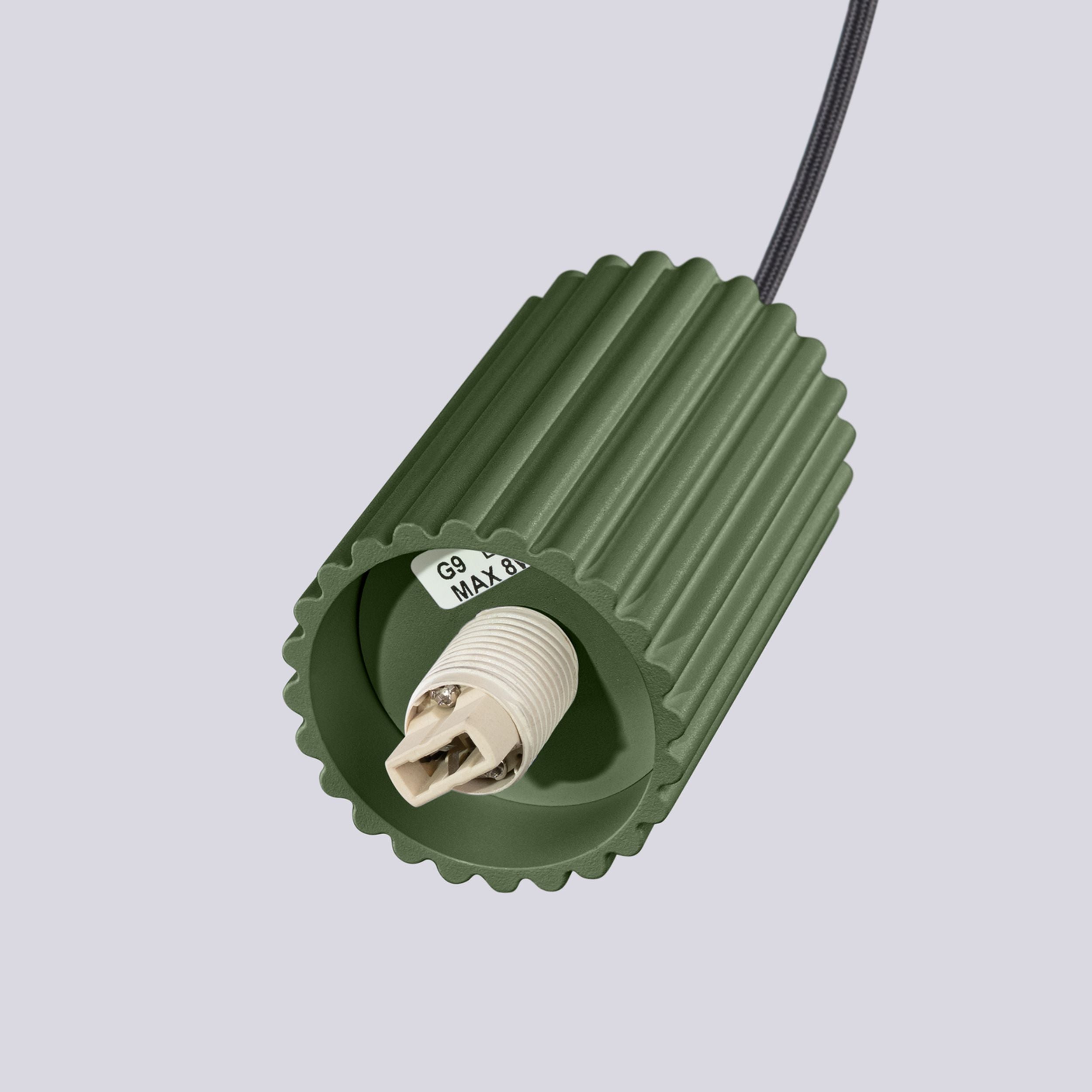 Lampa wisząca Halo 1 zielona oliwka