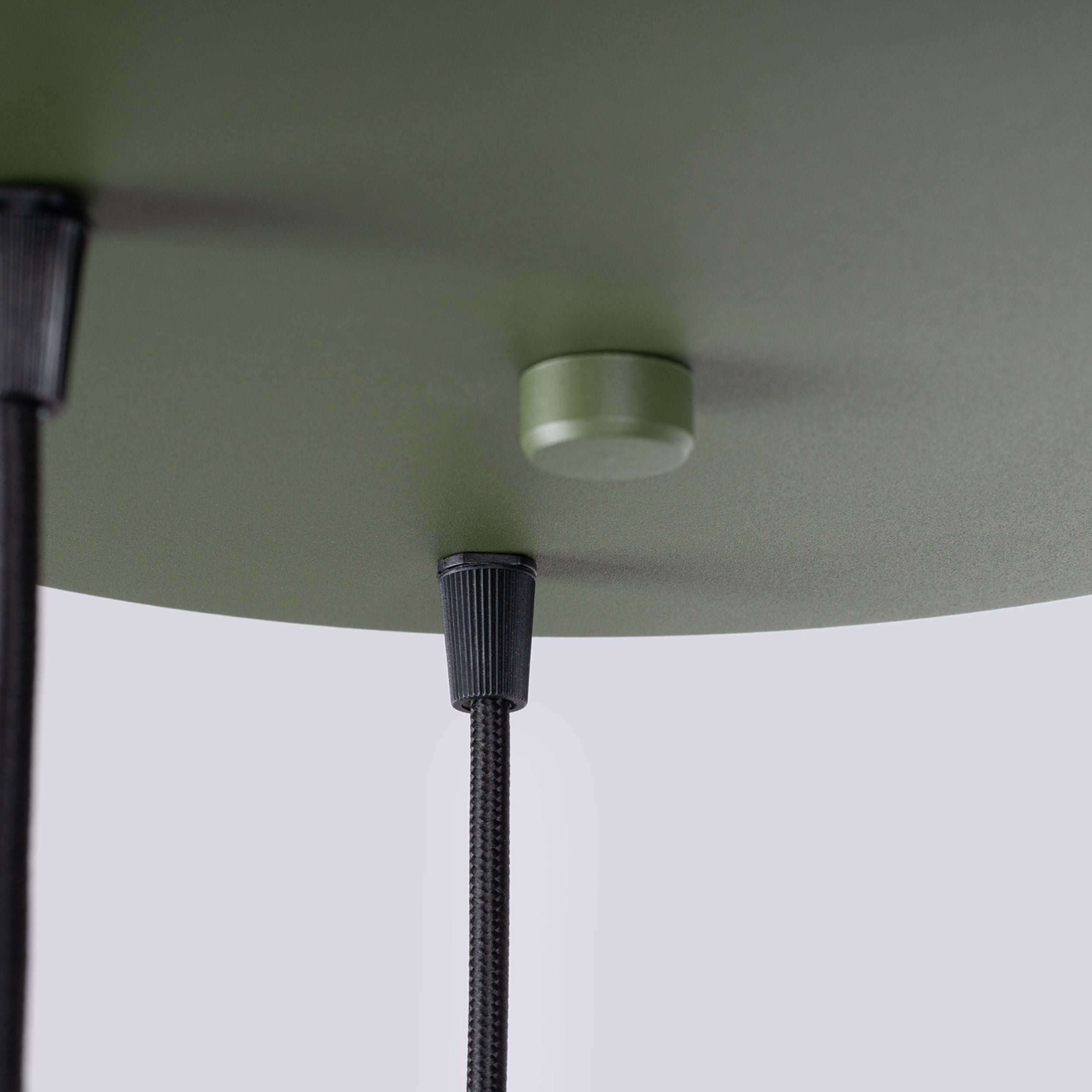 Lampa wisząca Halo 3P zielona oliwka