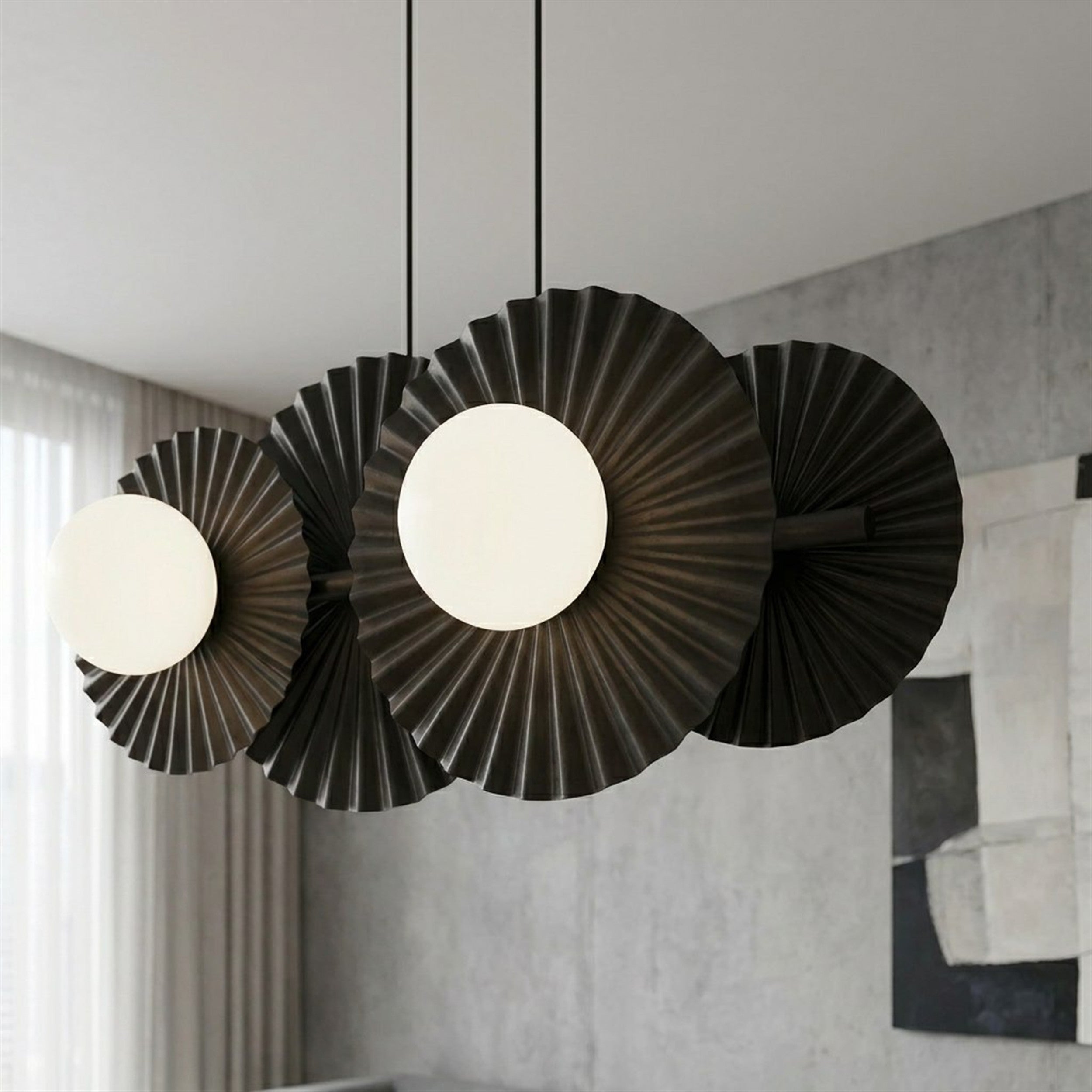 Lampa wisząca Umbra x4 czarna