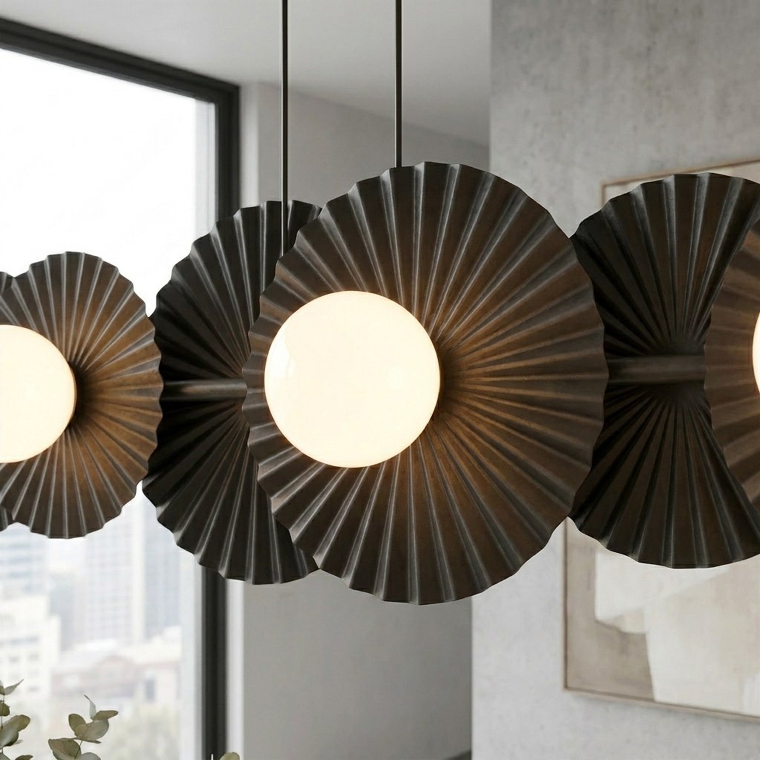 Lampa wisząca Umbra x6 czarna