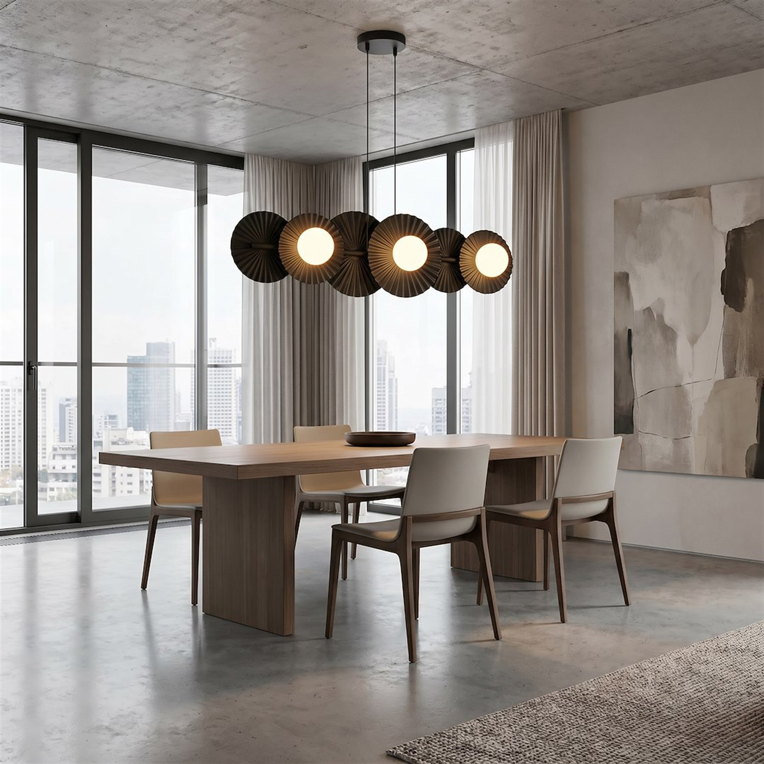 Lampa wisząca Umbra x6 czarna