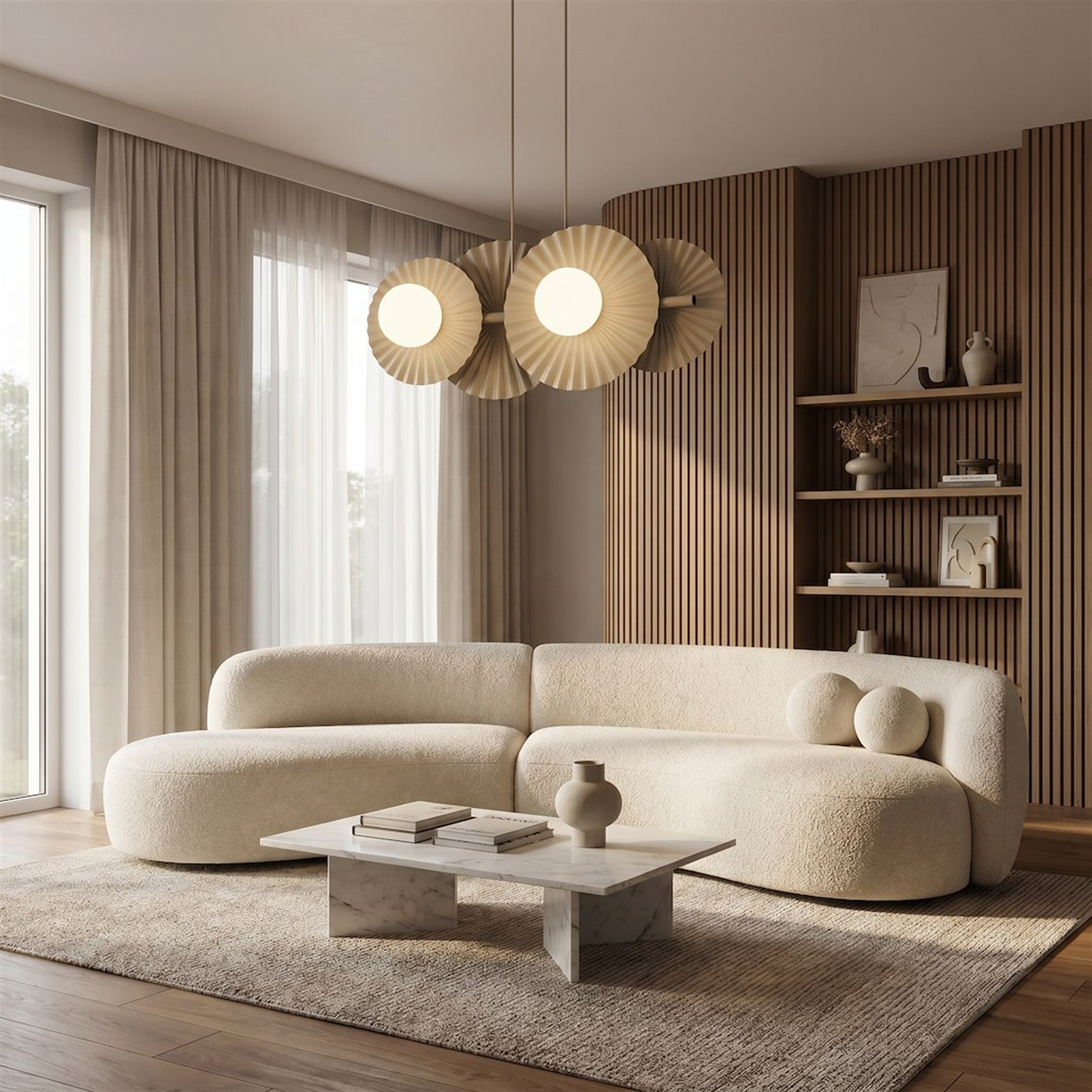 Lampa wisząca Umbra x4 mokka