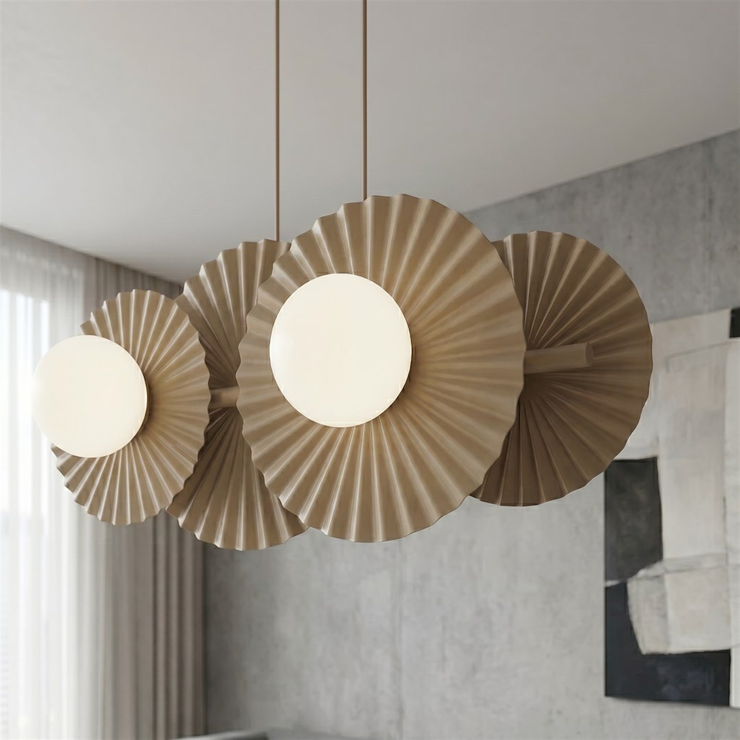 Lampa wisząca Umbra x4 mokka